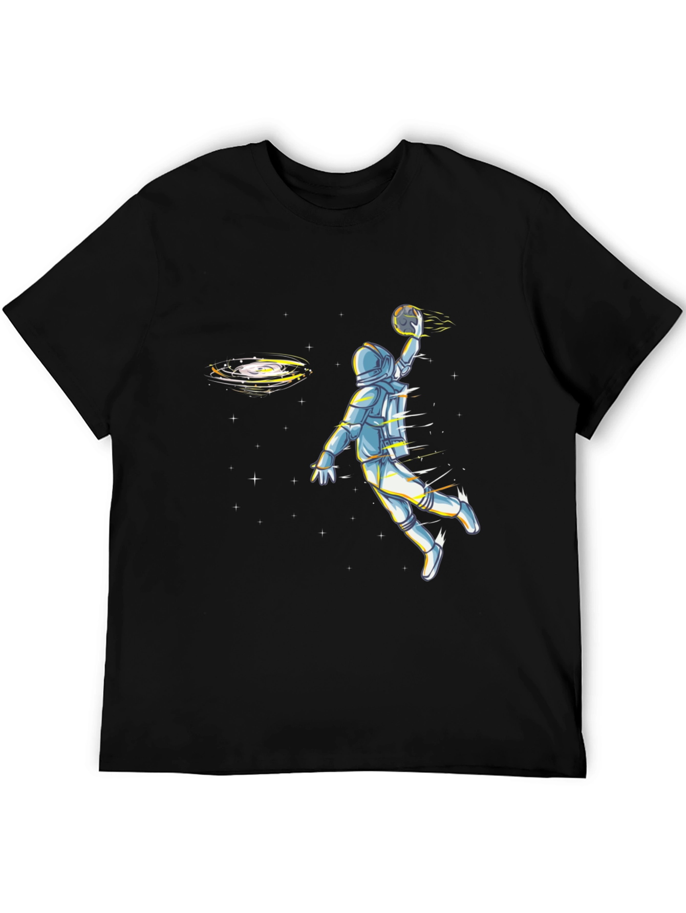 Astronaut Basketball Graphic Tee - Black
