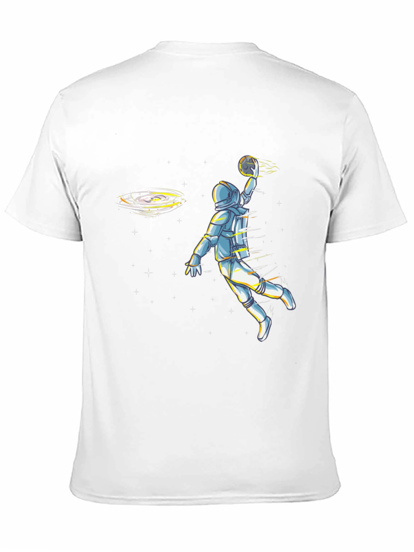 Astronaut Basketball Graphic Tee - Black