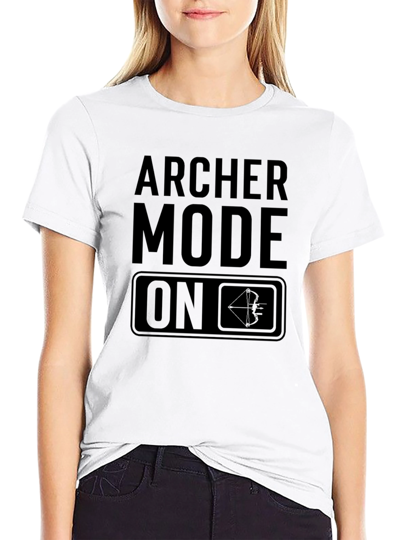 Archer Mode On T-Shirt - Archery Bow Arrow Tee