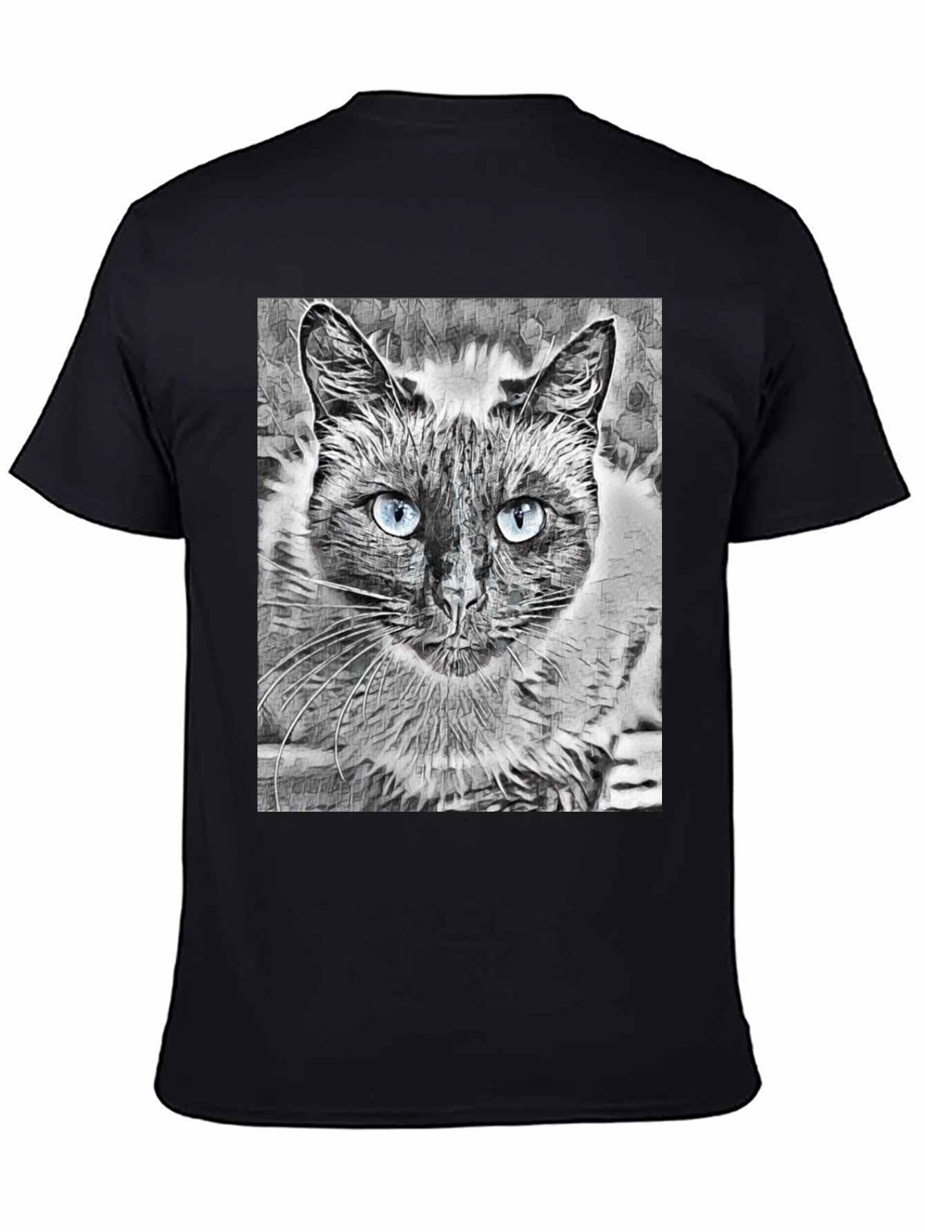 Cat Portrait Graphic T-Shirt