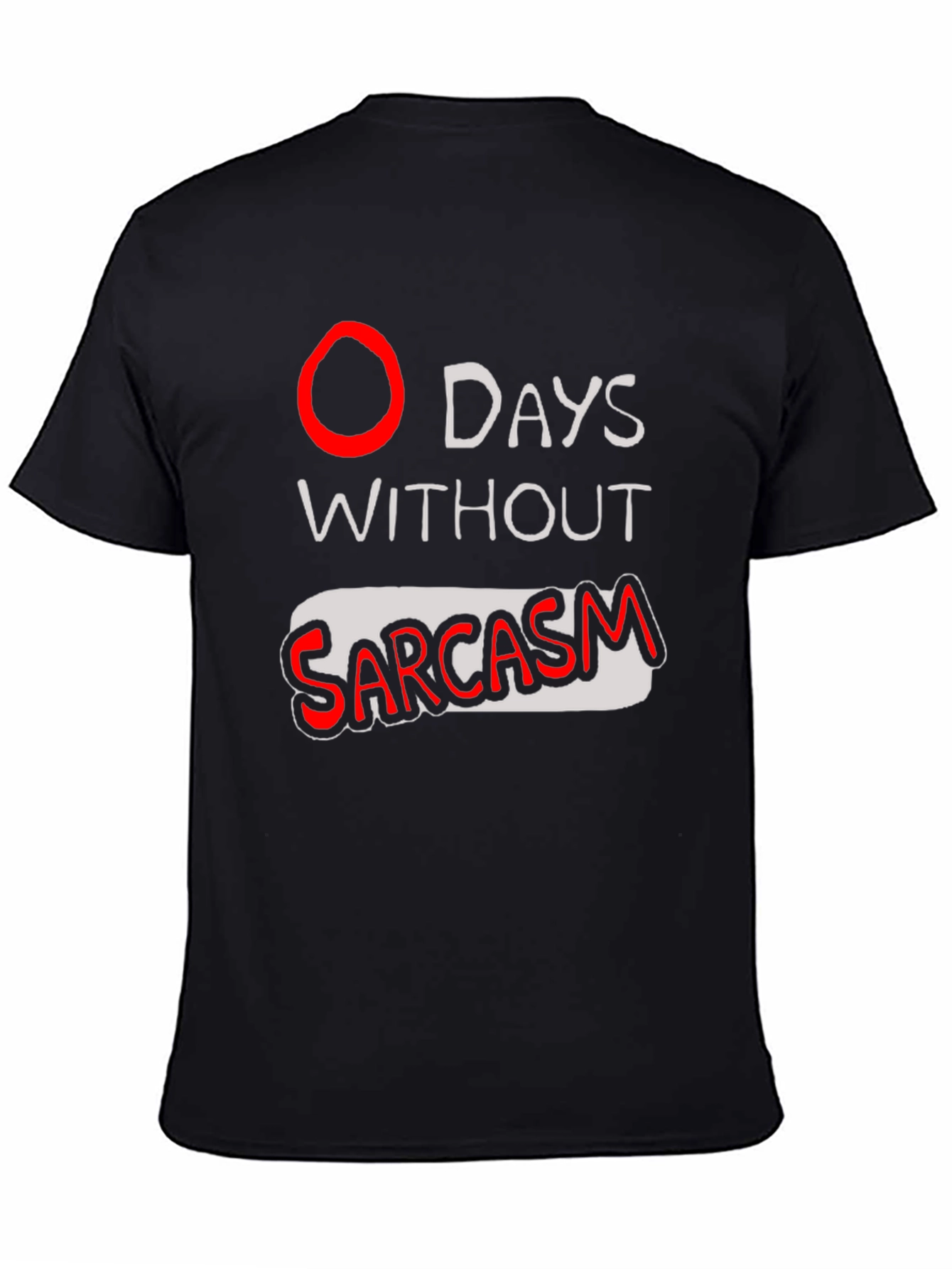 Sarcasm T-Shirt - Black Graphic Tee