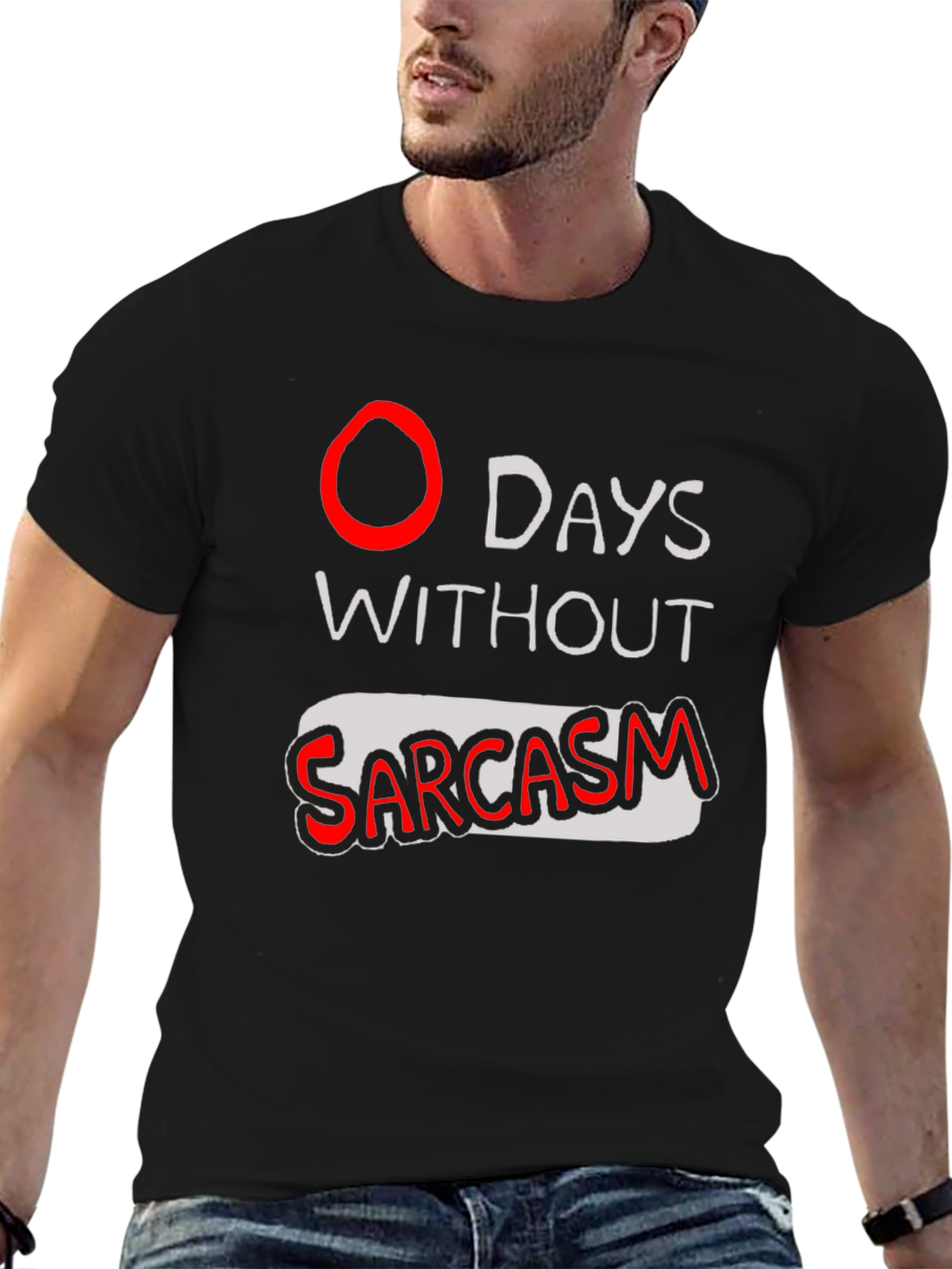 Sarcasm T-Shirt - Black Graphic Tee