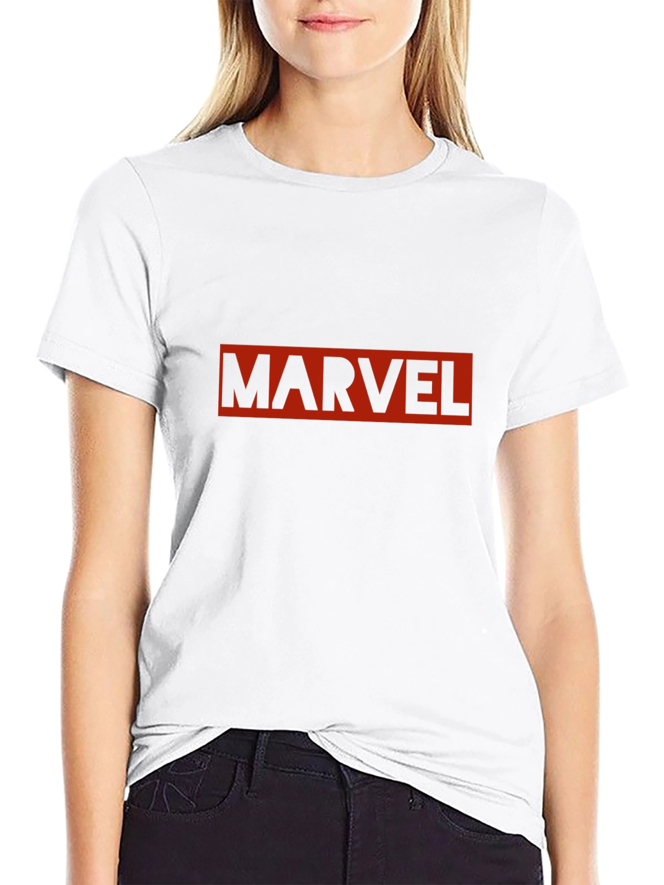 Marvel Logo Black T-Shirt for Men