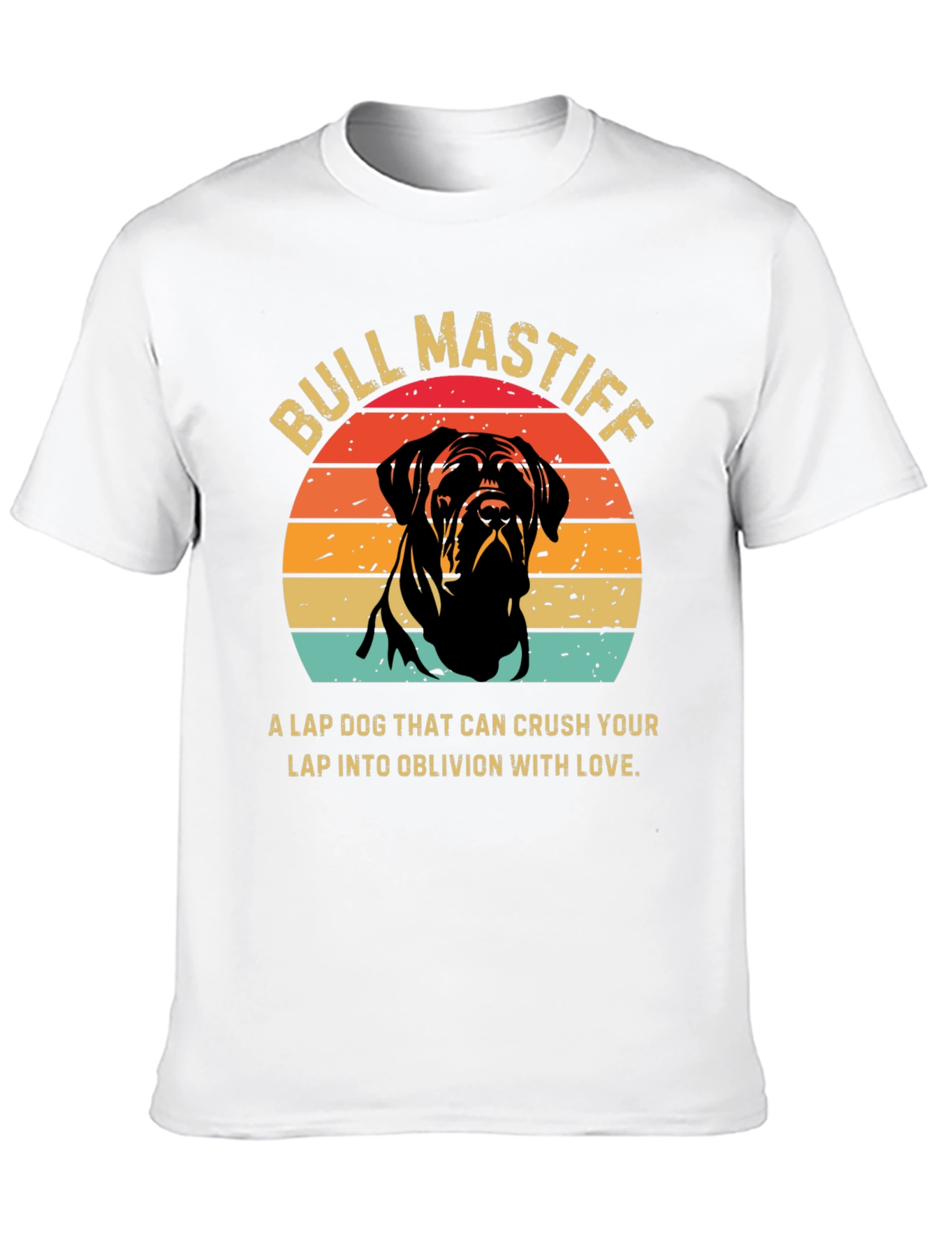 Bull Mastiff Sunset Graphic Tee - Dog Lover T-Shirt