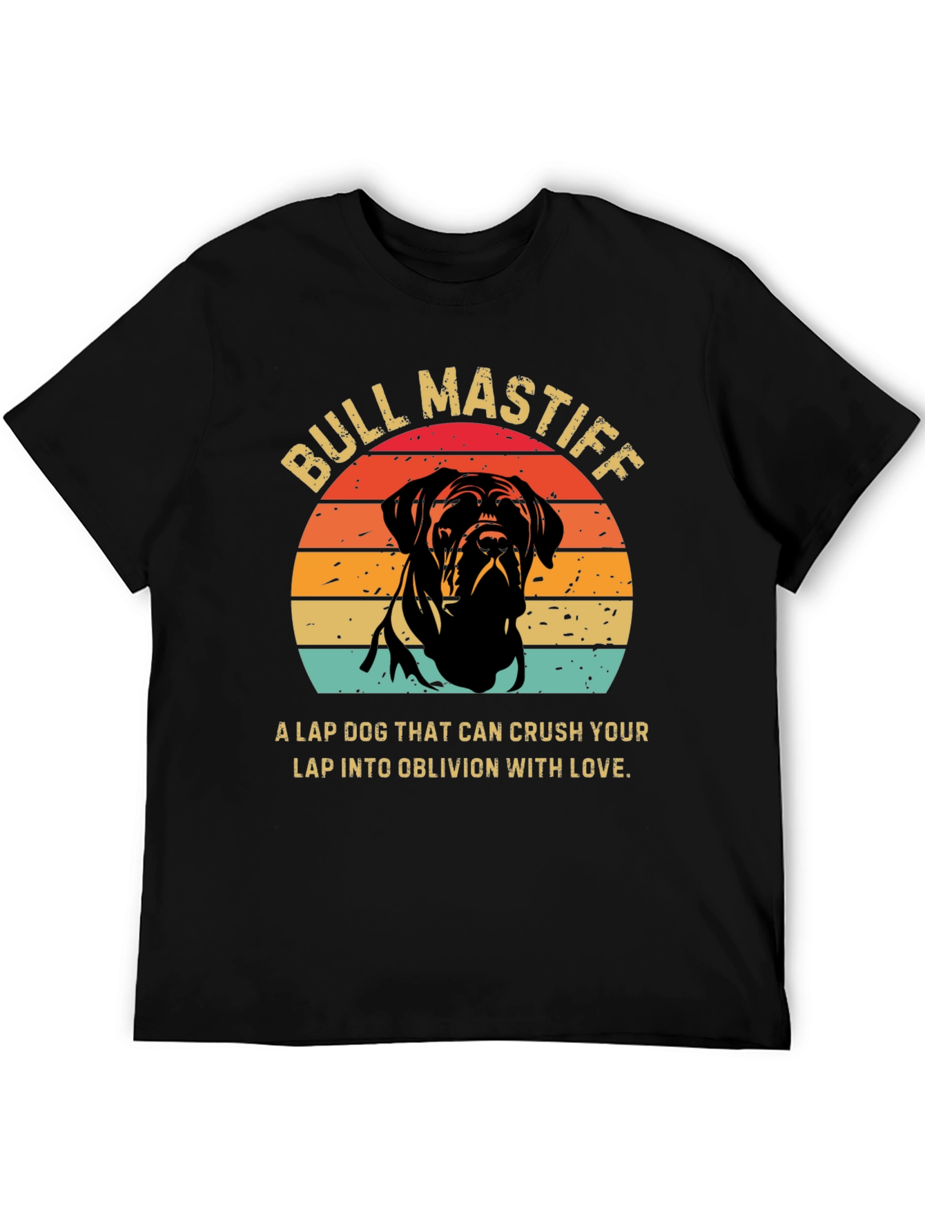 Bull Mastiff Sunset Graphic Tee - Dog Lover T-Shirt