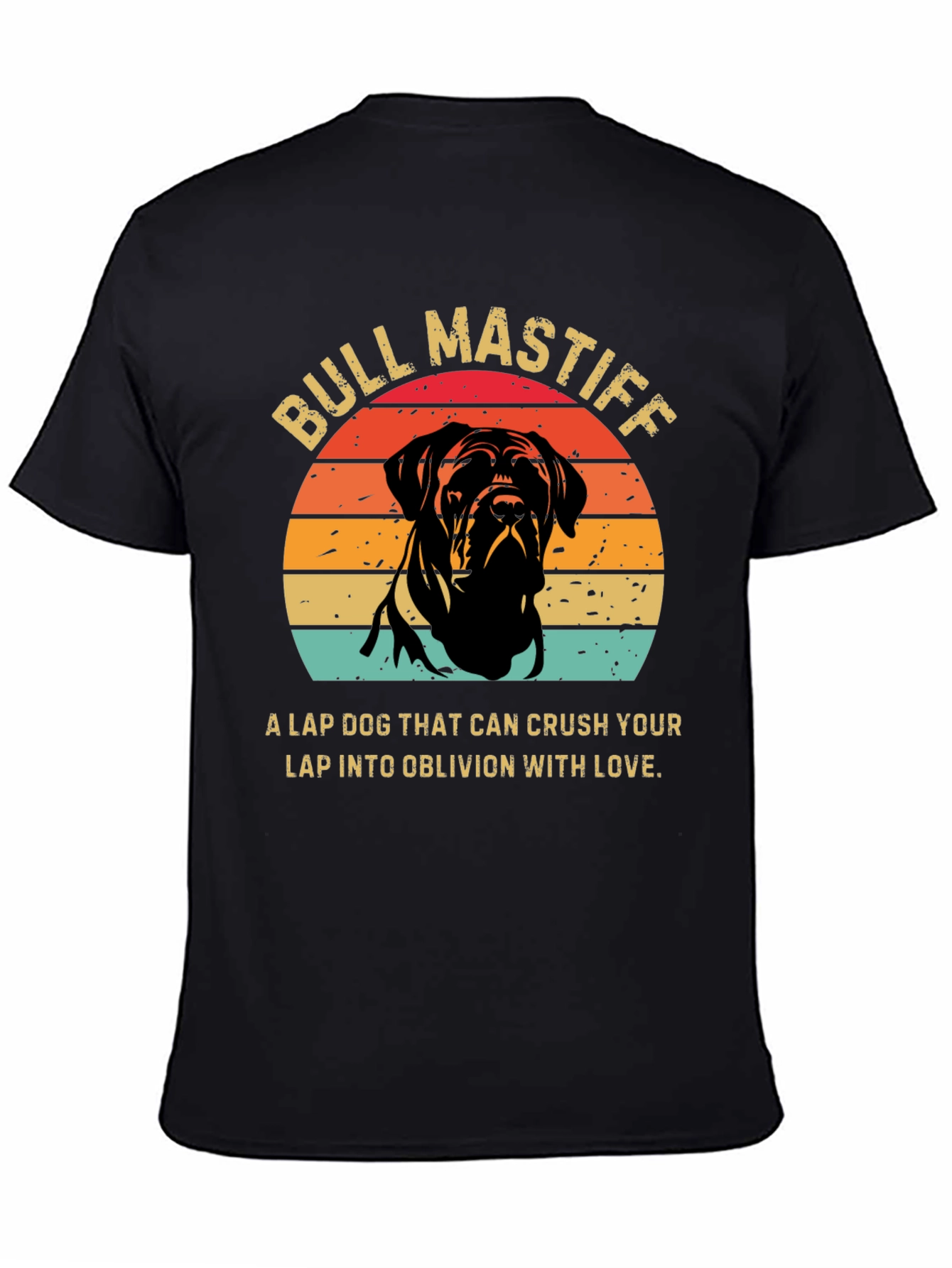 Bull Mastiff Sunset Graphic Tee - Dog Lover T-Shirt
