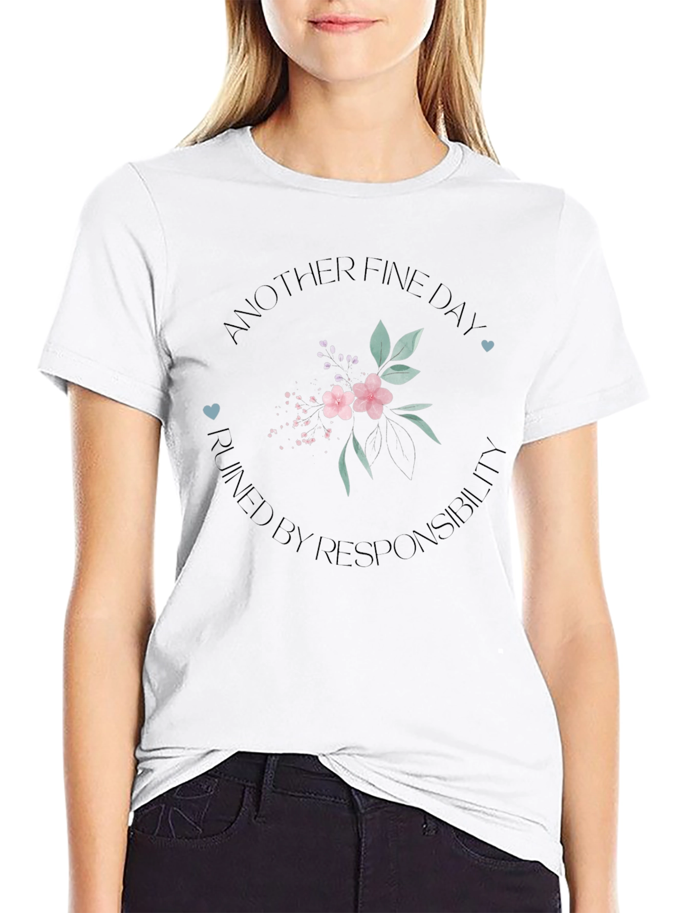 Another Fine Day T-Shirt - Floral Design