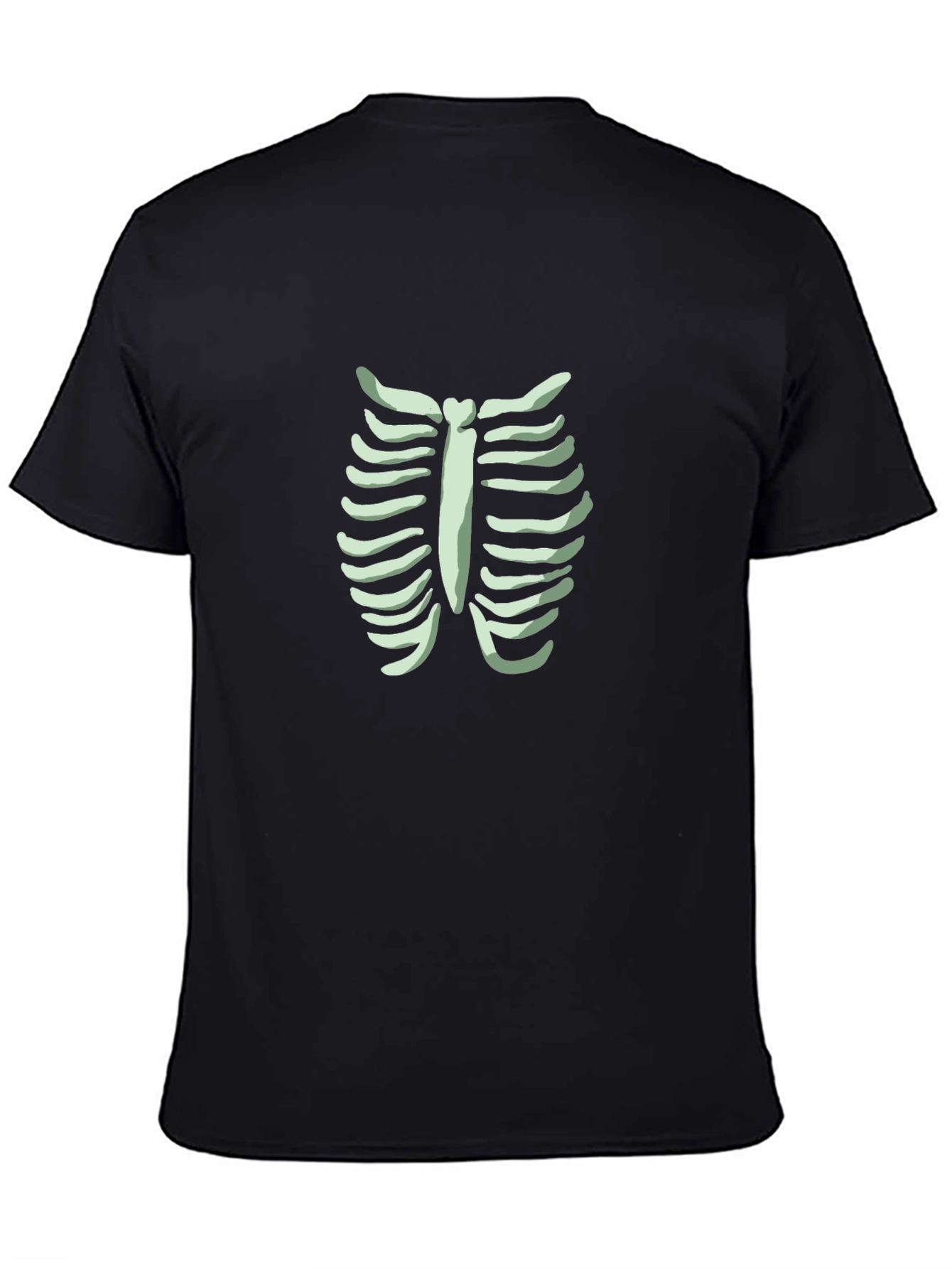 Skeleton Rib Cage Graphic Tee
