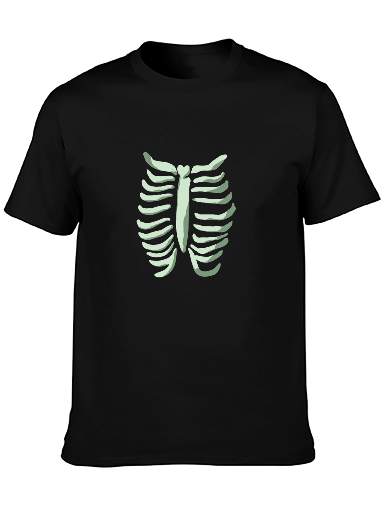 Skeleton Rib Cage Graphic Tee