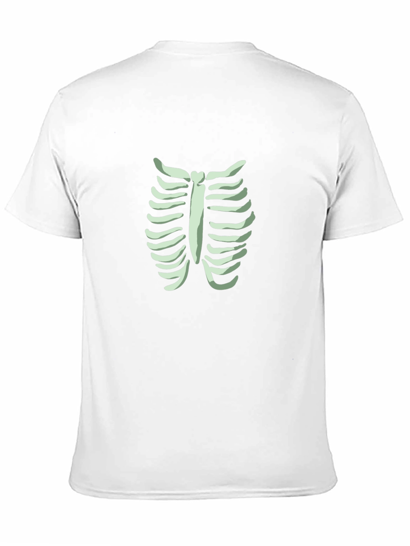 Skeleton Rib Cage Graphic Tee