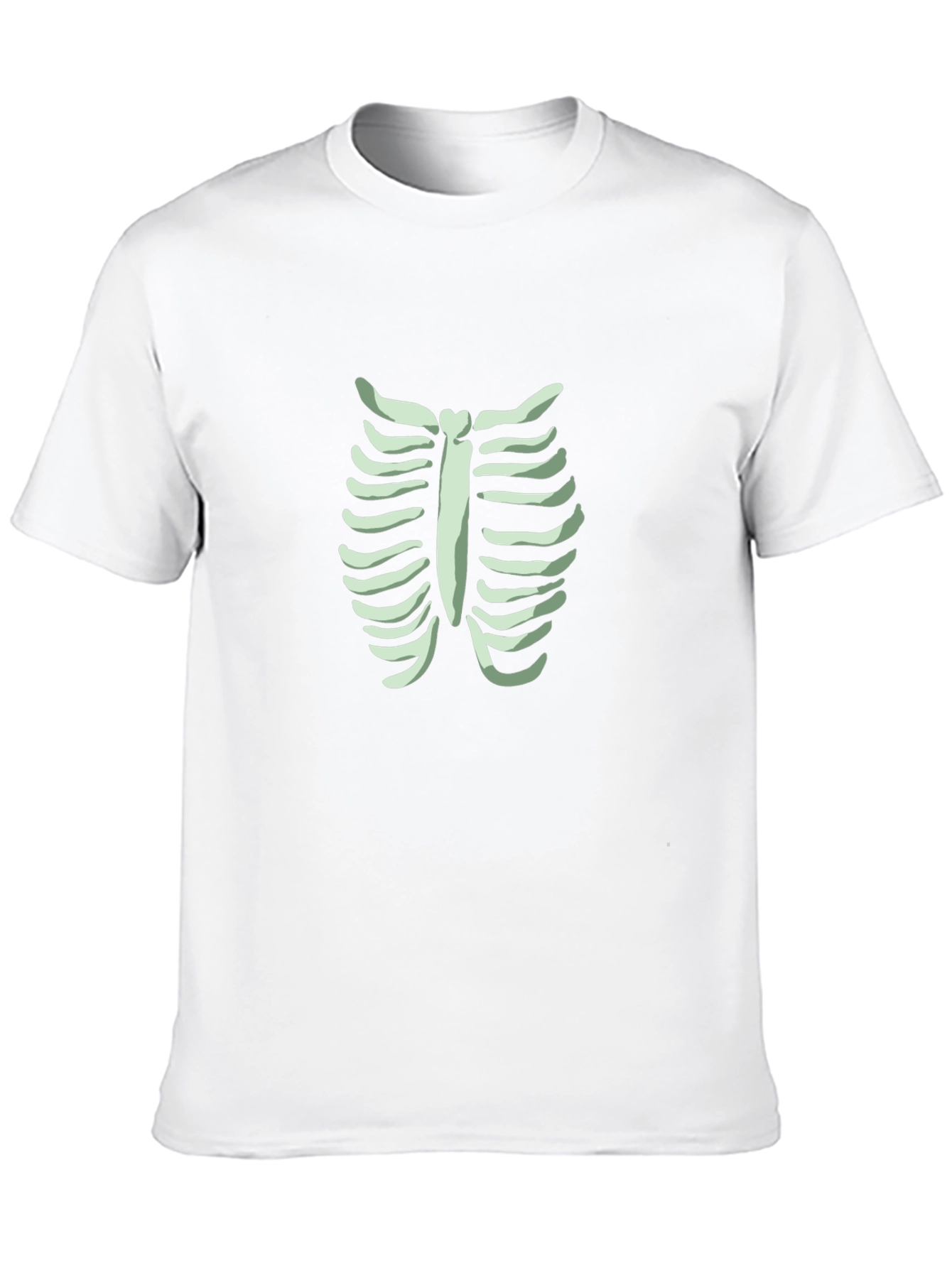Skeleton Rib Cage Graphic Tee