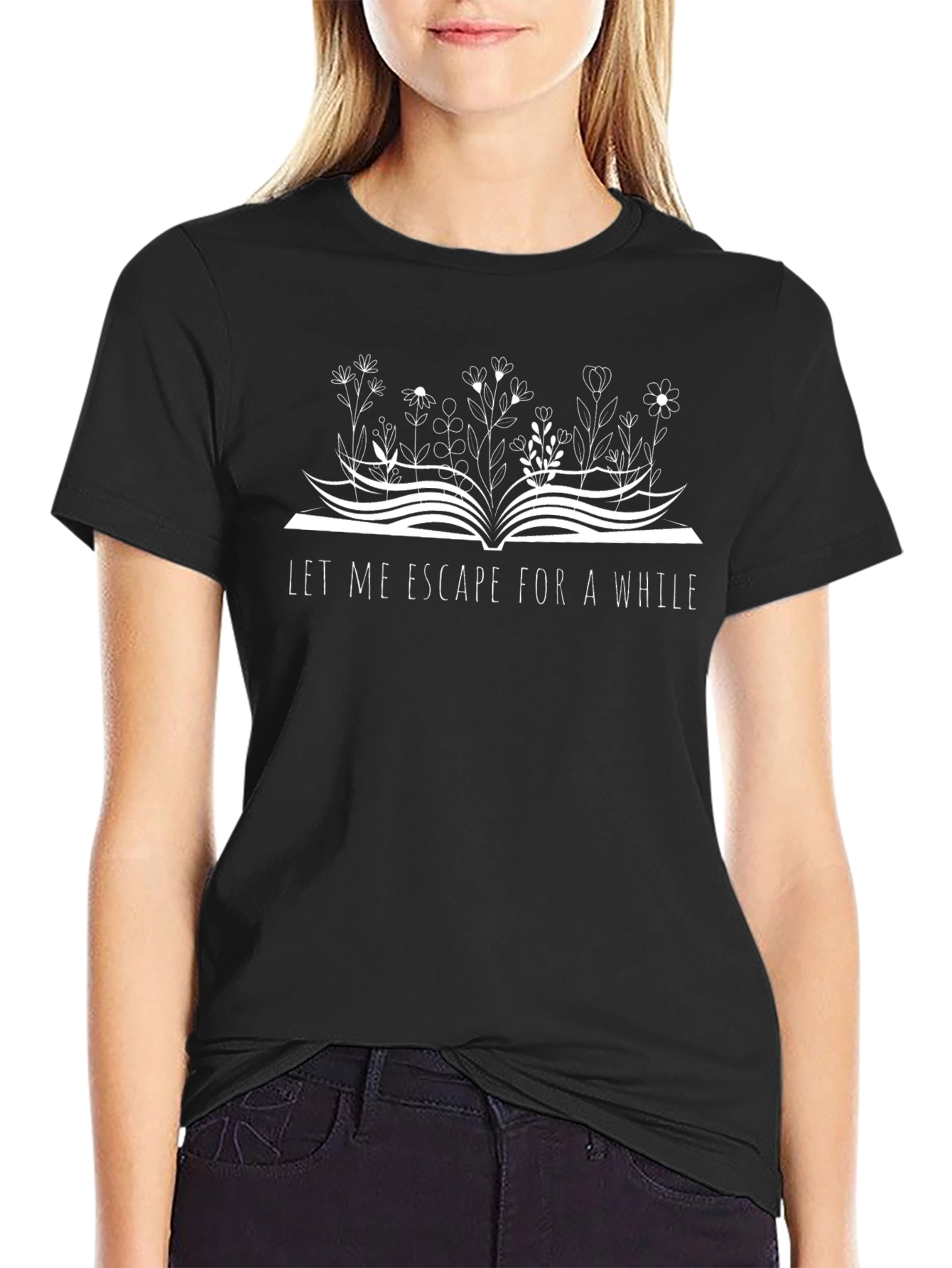 Escape into Books Graphic T-Shirt