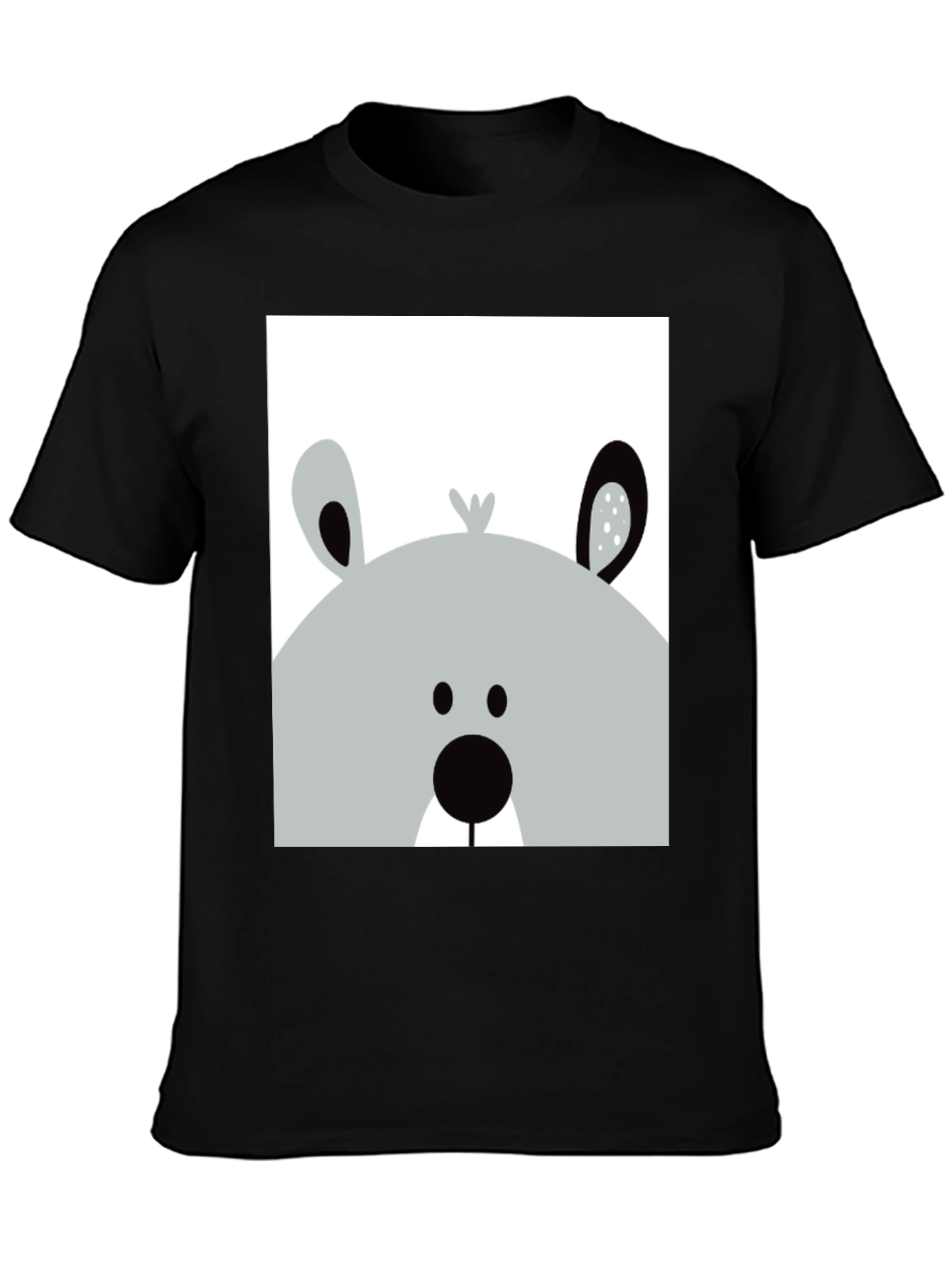 Bear Graphic Tee - Mens Black T-Shirt