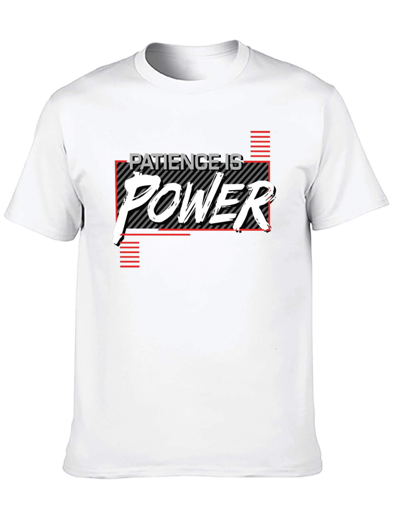 Patience is Power Graphic T-Shirt - Black