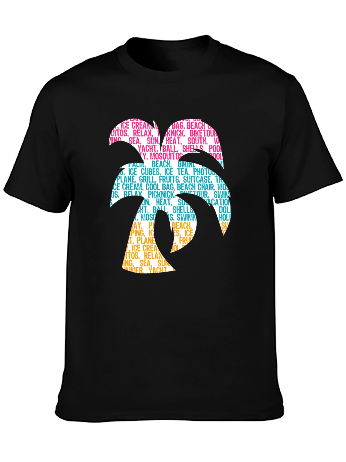 Tropical Beach Vibes Graphic T-Shirt