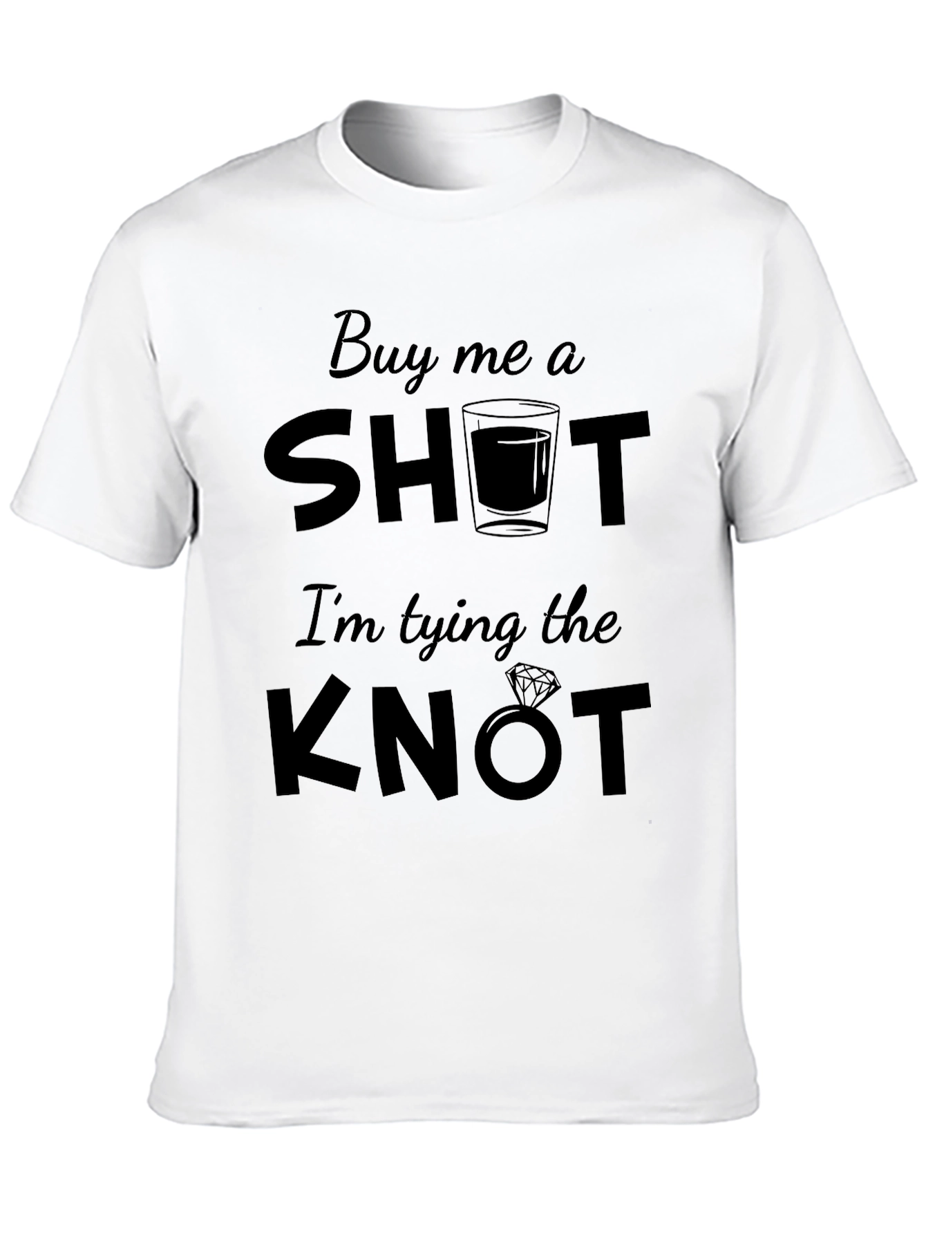 Groomsman Buy me a Shot Black T-Shirt