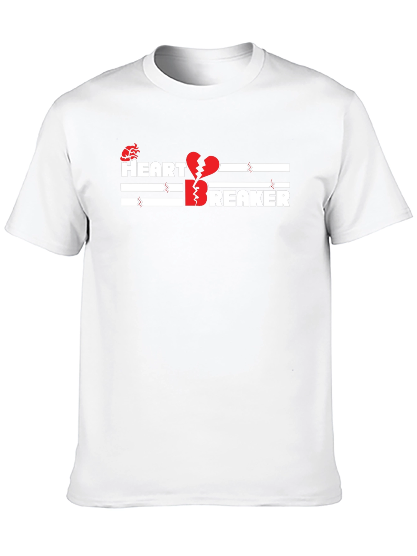 Heartbreaker Graphic Print Black T-Shirt