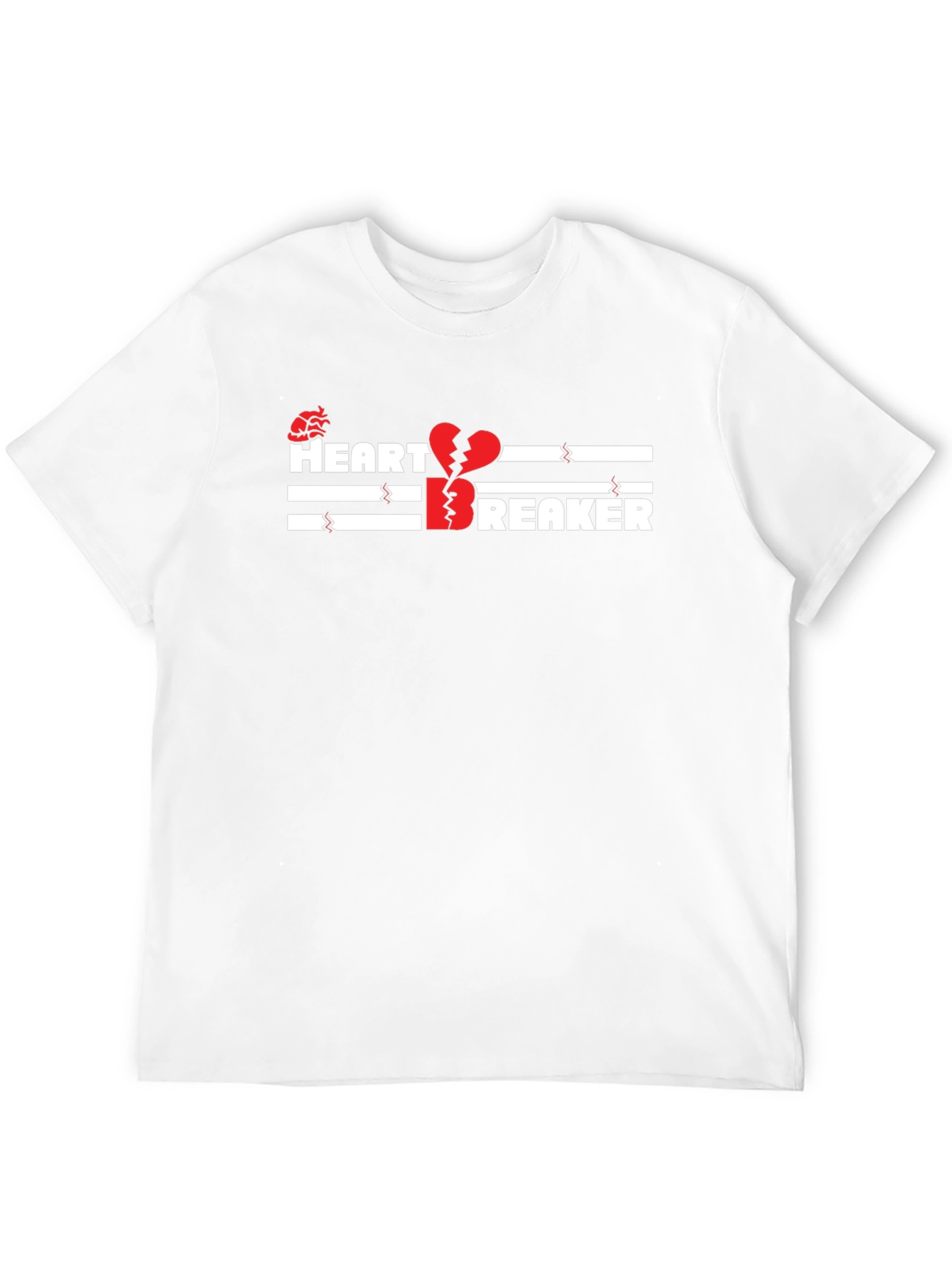Heartbreaker Graphic Print Black T-Shirt