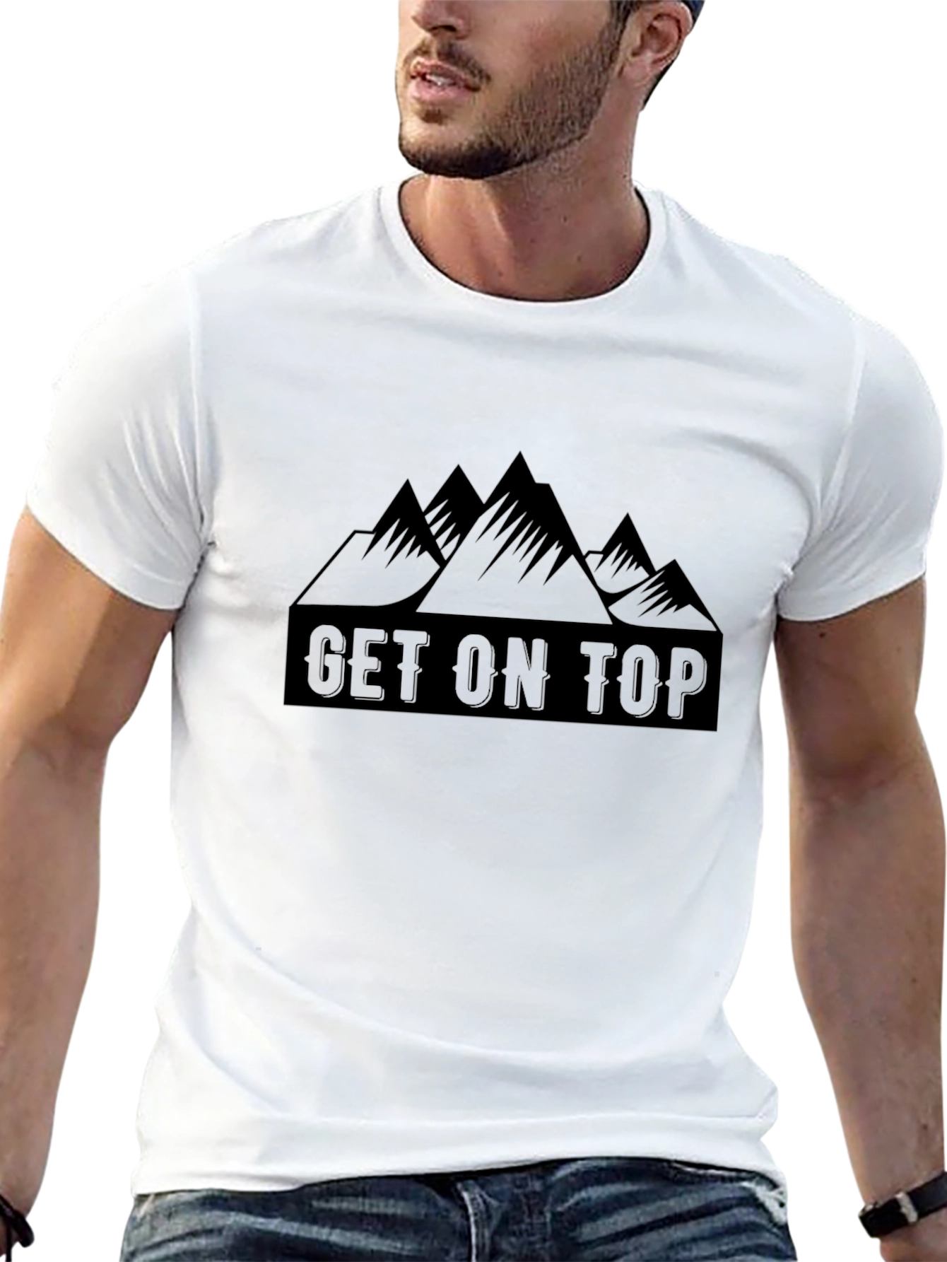 Get On Top Graphic Tee - Mountain Adventure