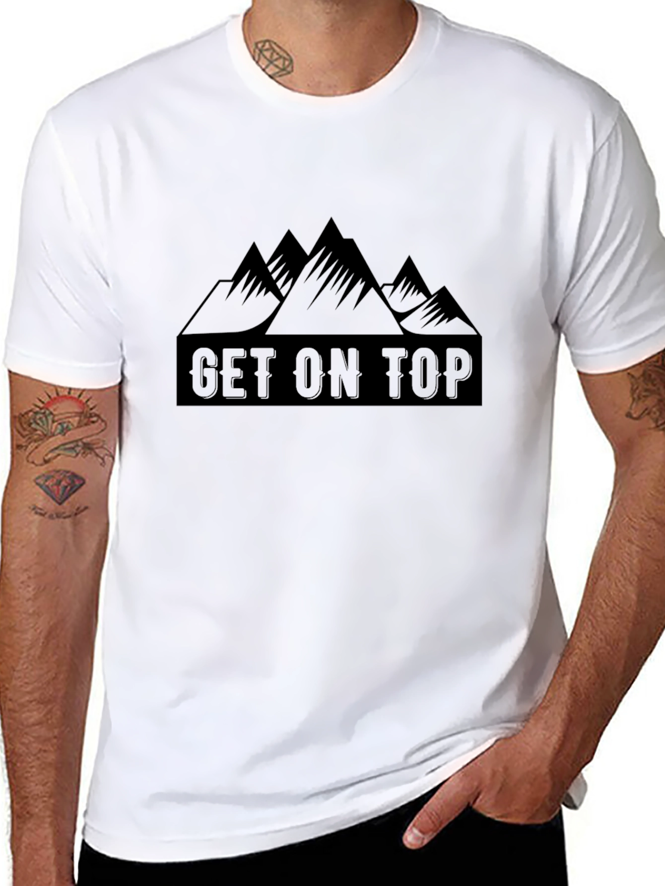 Get On Top Graphic Tee - Mountain Adventure