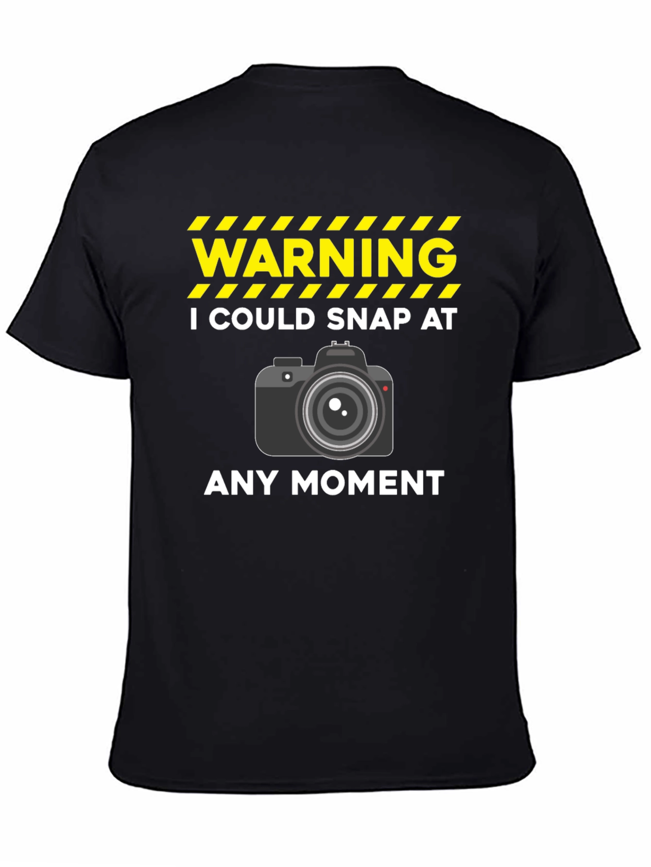 Warning Photographer T-Shirt - Snap at Any Moment