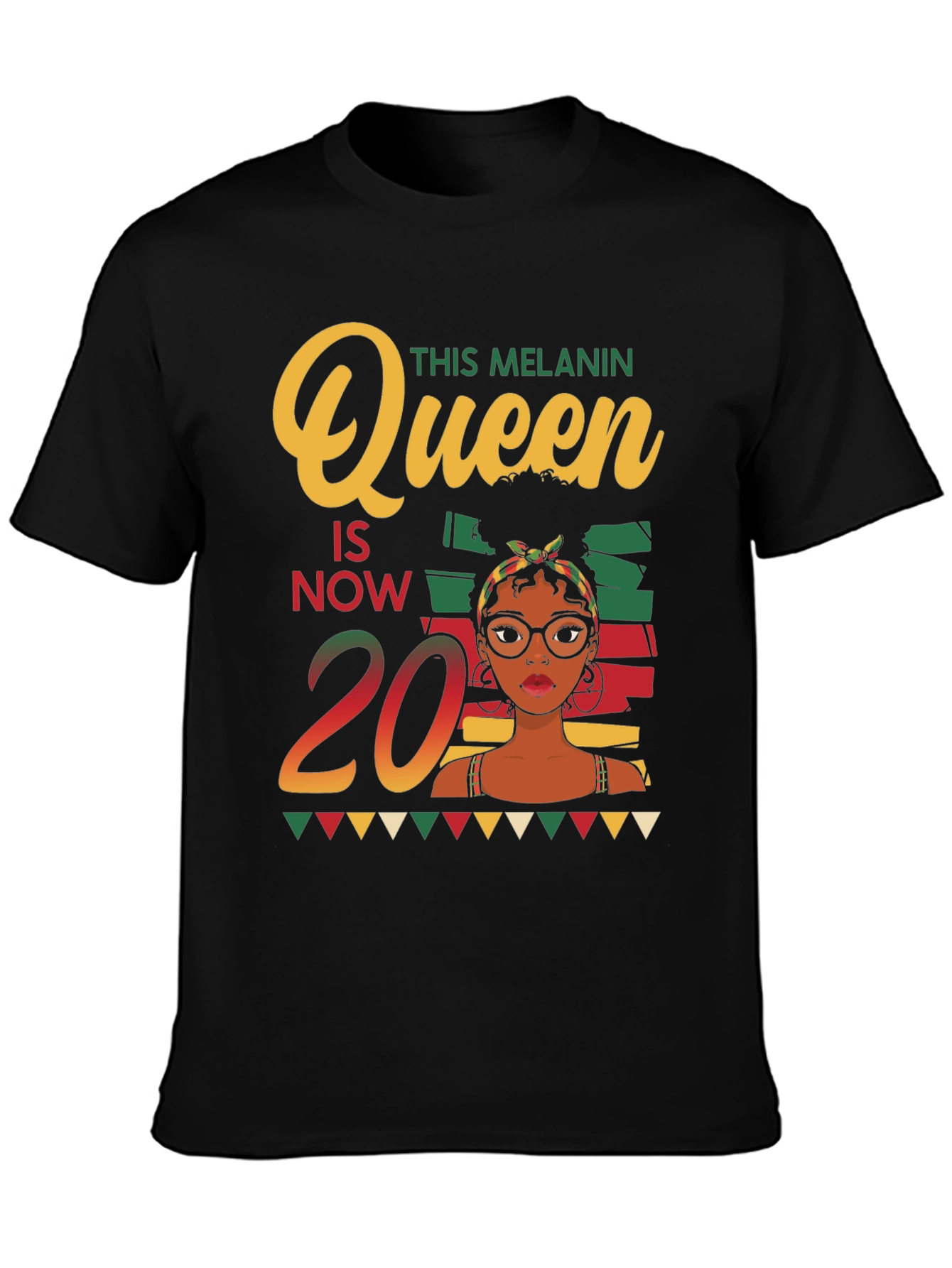 Melanin Queen 20th Birthday T-Shirt