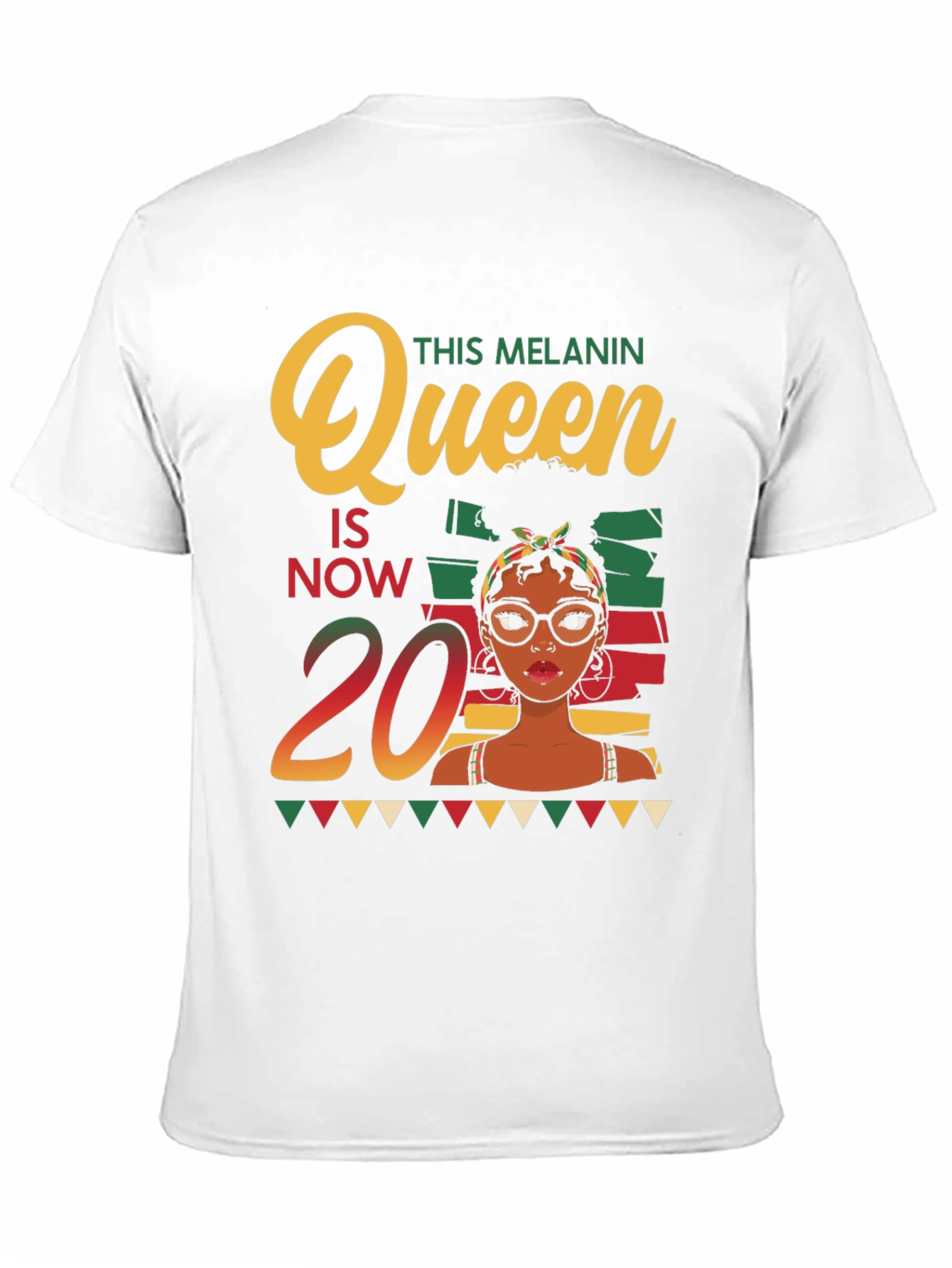Melanin Queen 20th Birthday T-Shirt