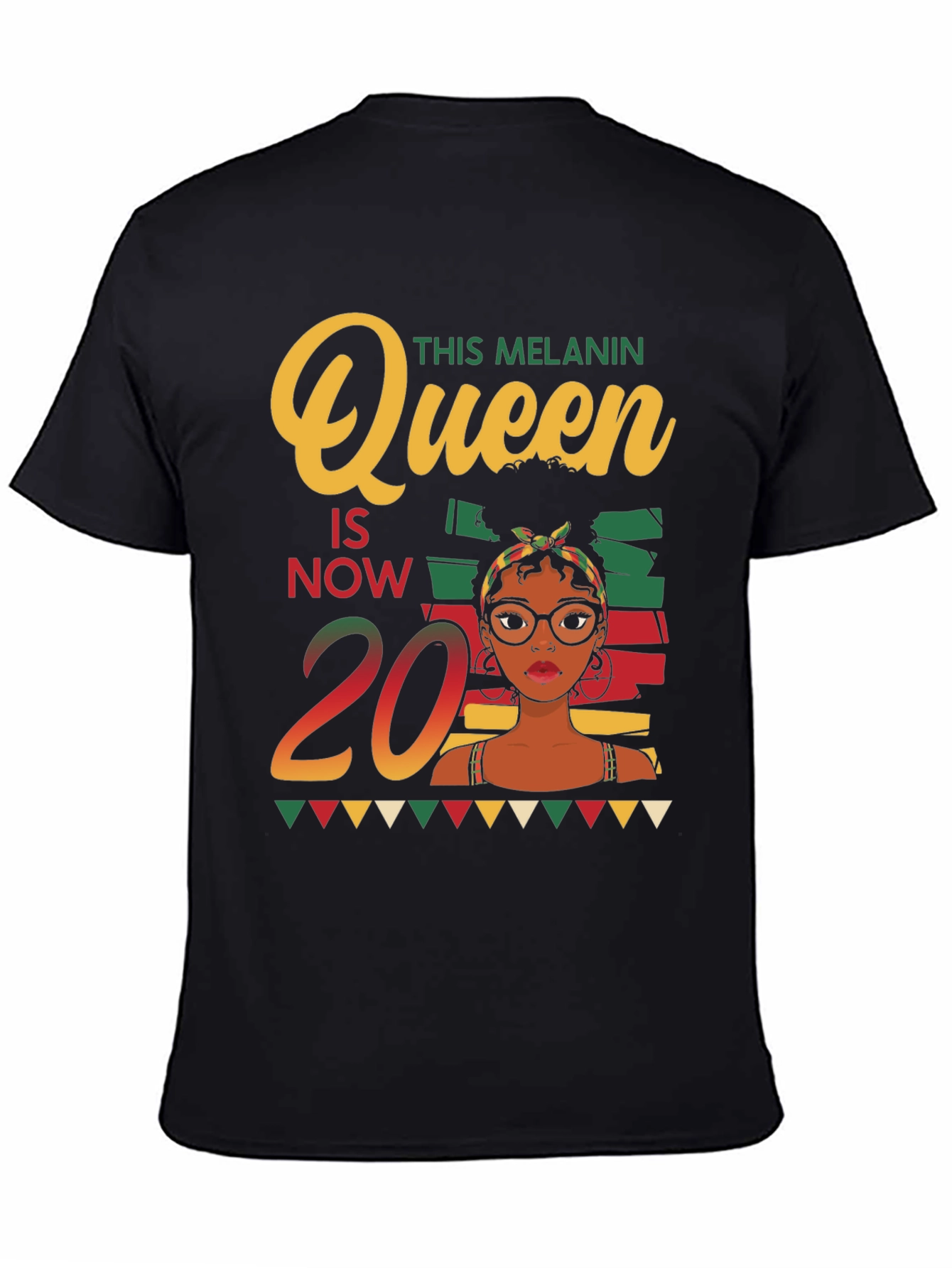 Melanin Queen 20th Birthday T-Shirt