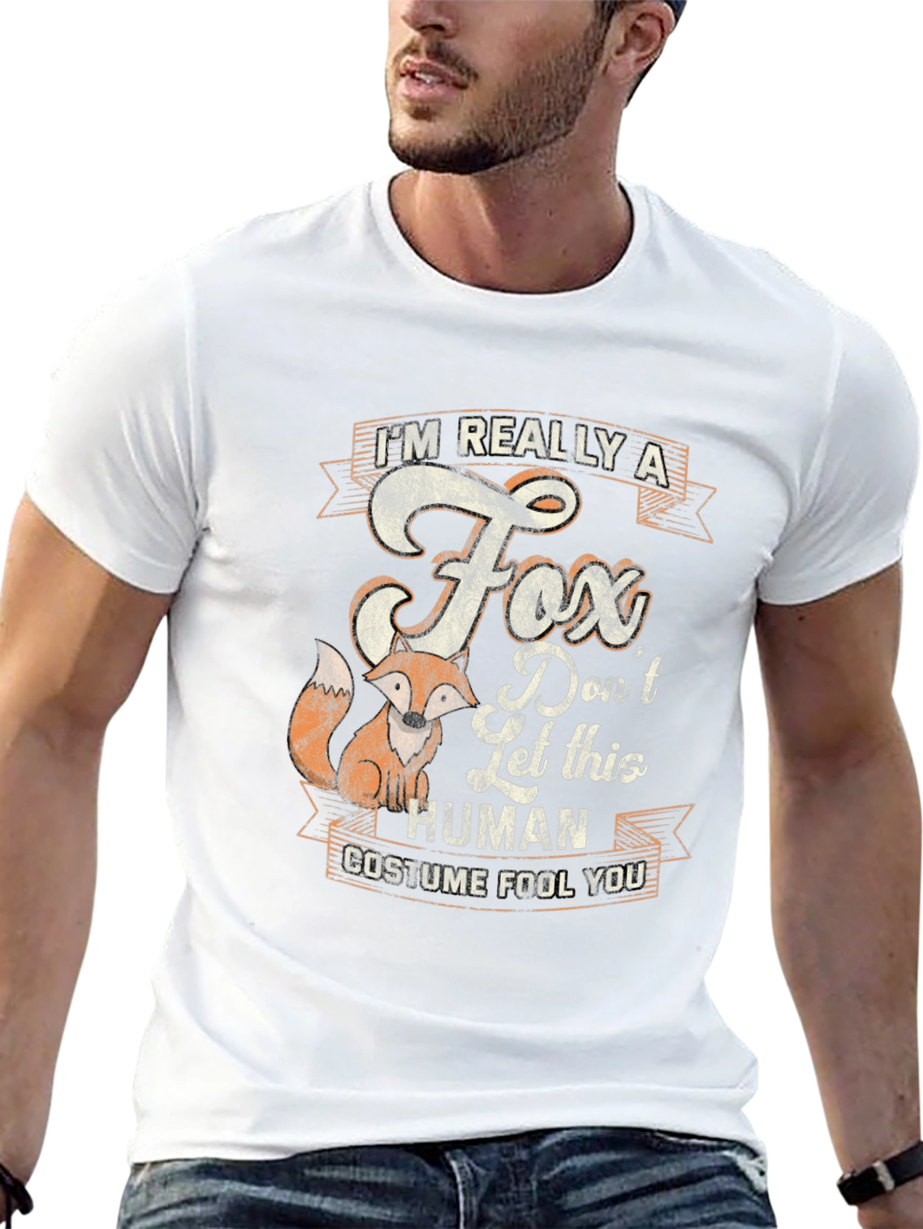 Im Really A Fox T-Shirt: Funny Animal Costume Tee