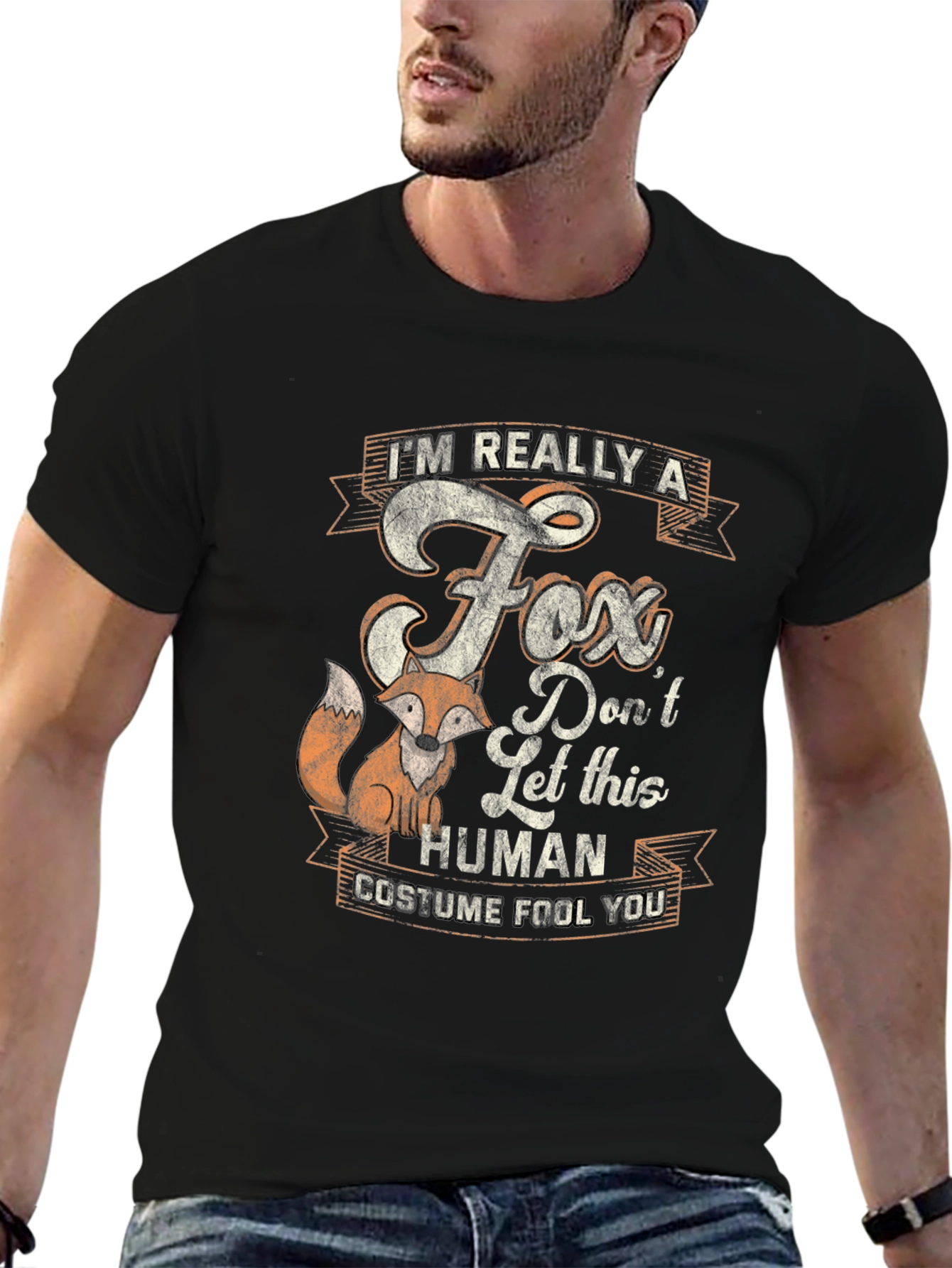 Im Really A Fox T-Shirt: Funny Animal Costume Tee