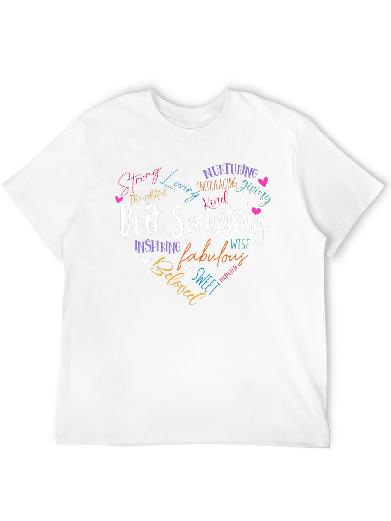 Unit Secretary Heart Graphic T-Shirt