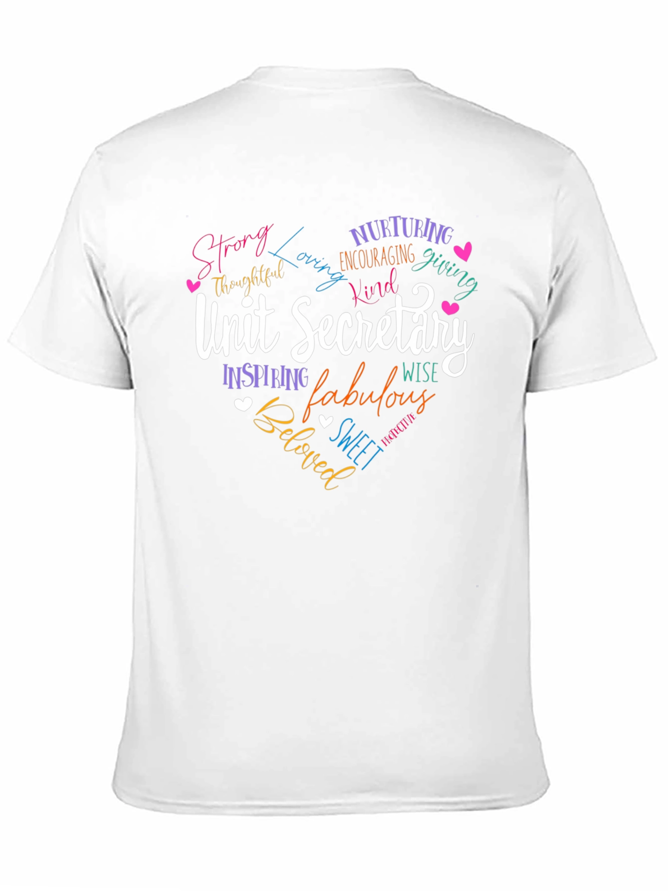 Unit Secretary Heart Graphic T-Shirt