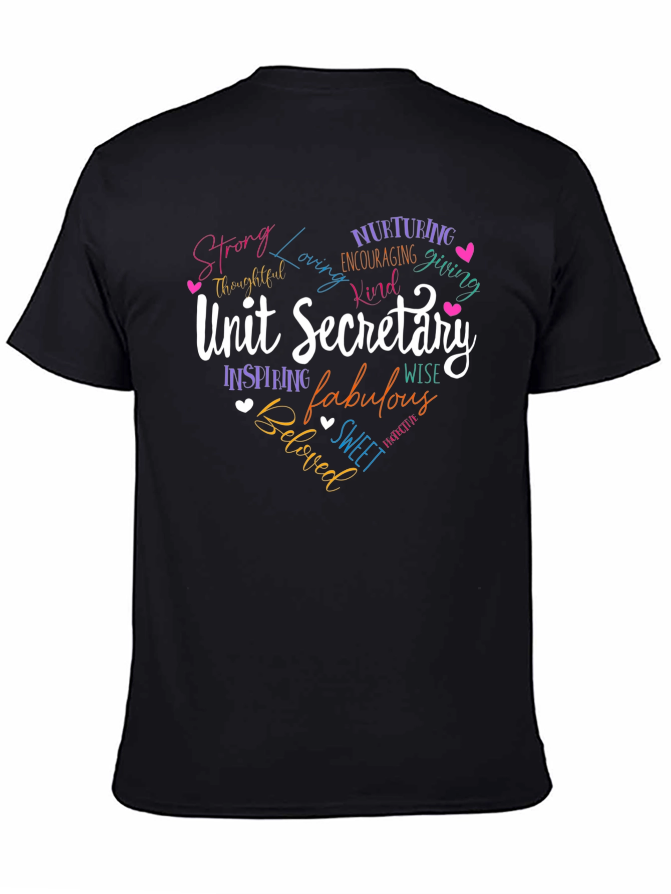Unit Secretary Heart Graphic T-Shirt