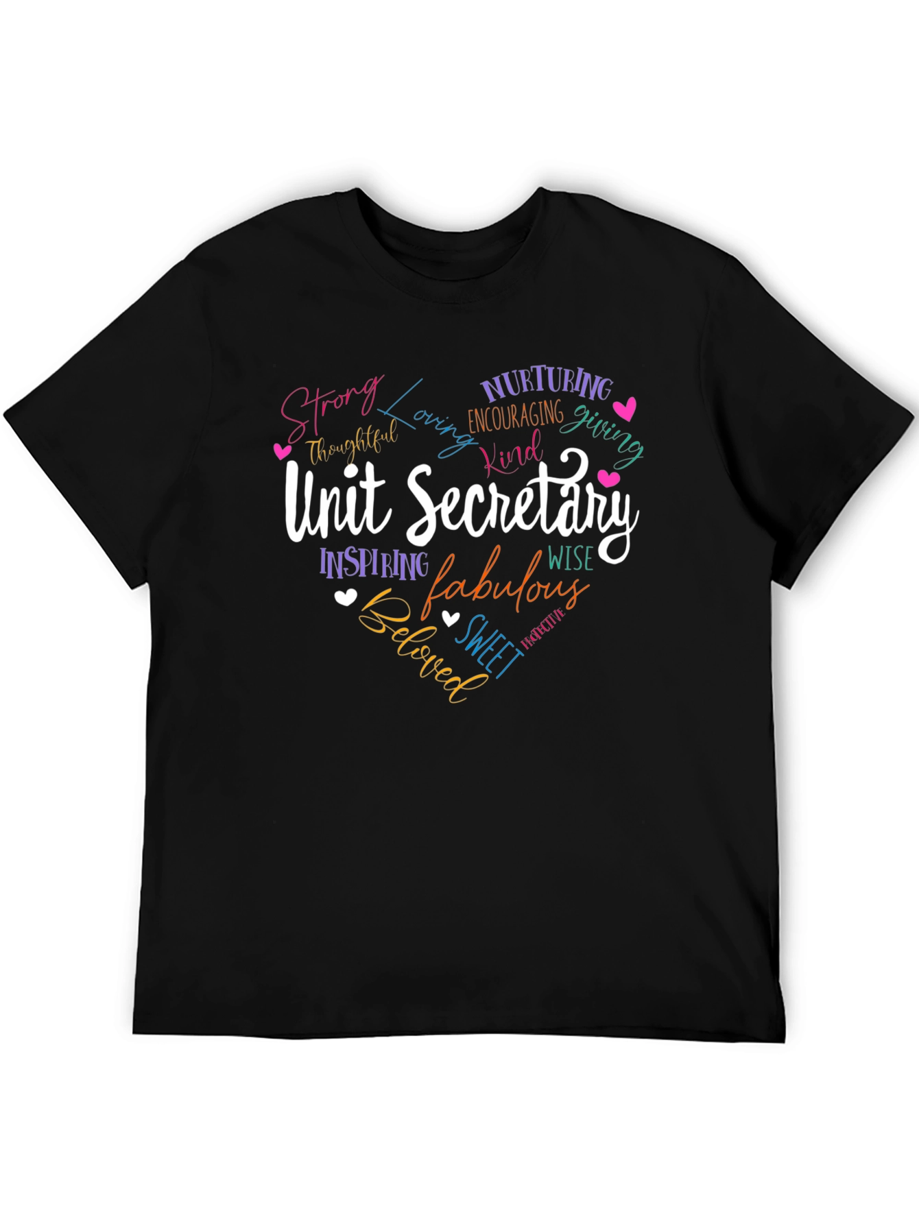 Unit Secretary Heart Graphic T-Shirt