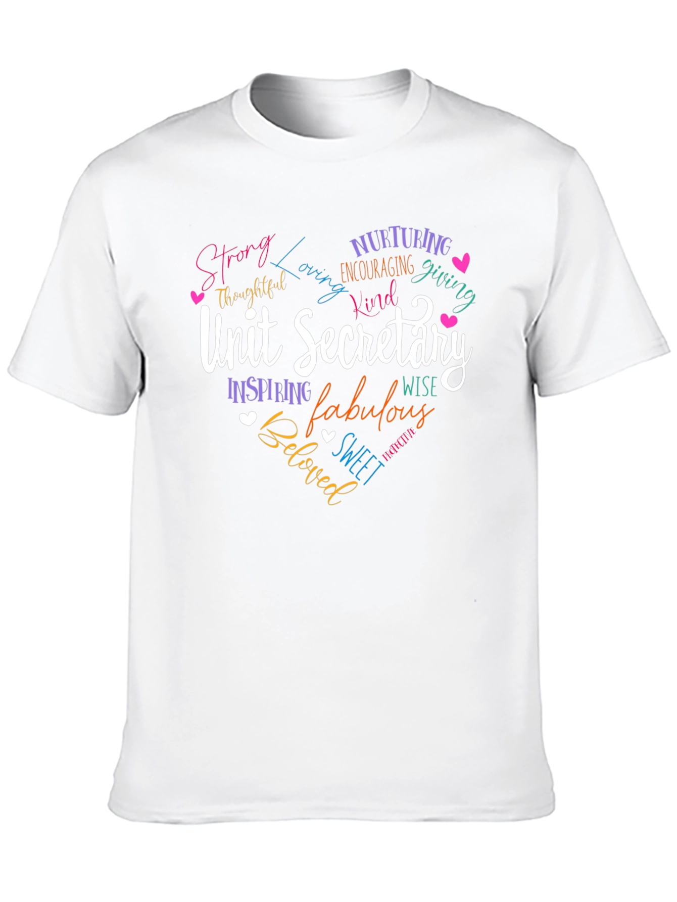 Unit Secretary Heart Graphic T-Shirt