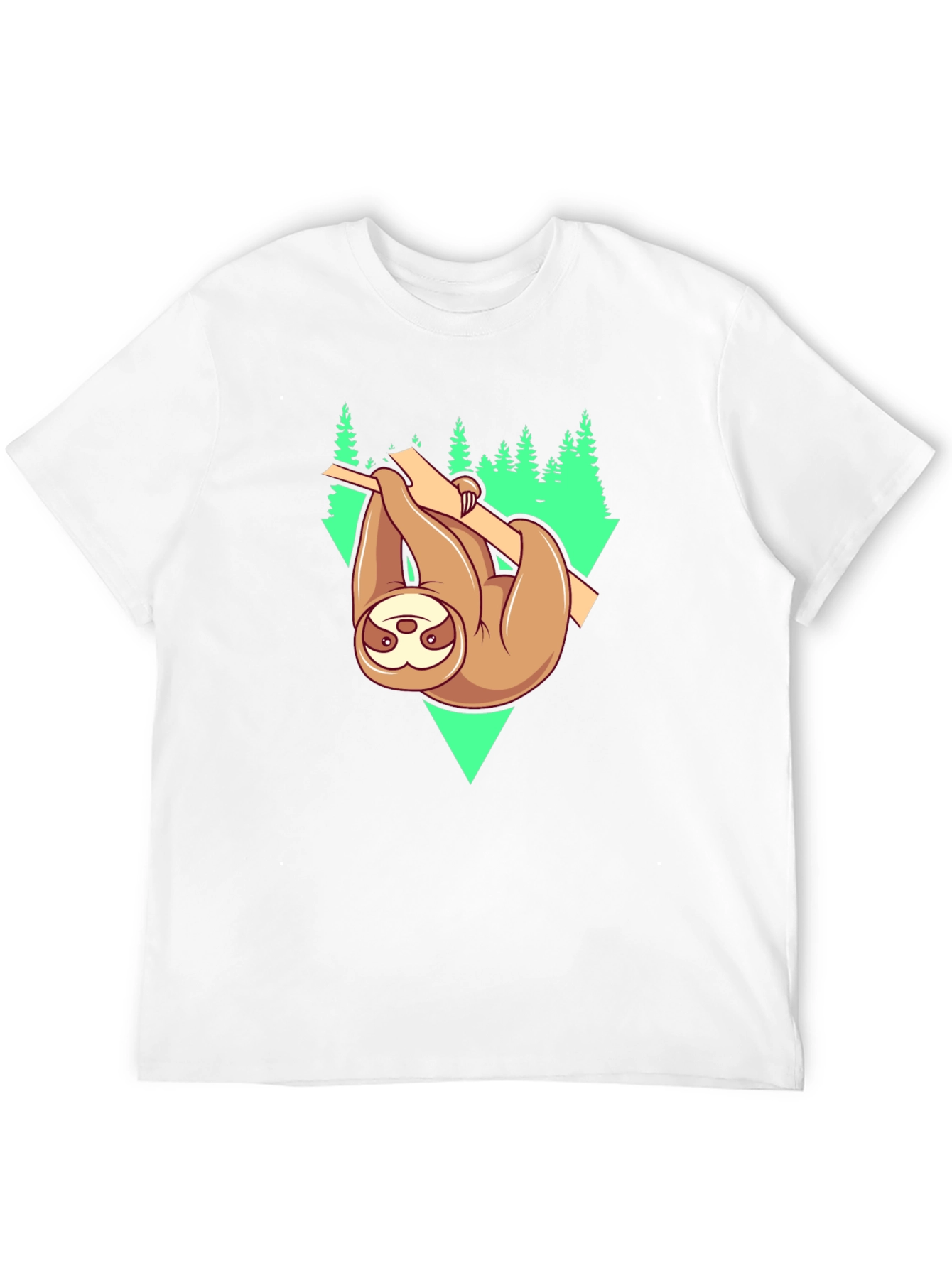 Sloth Hanging From Tree Graphic Tee