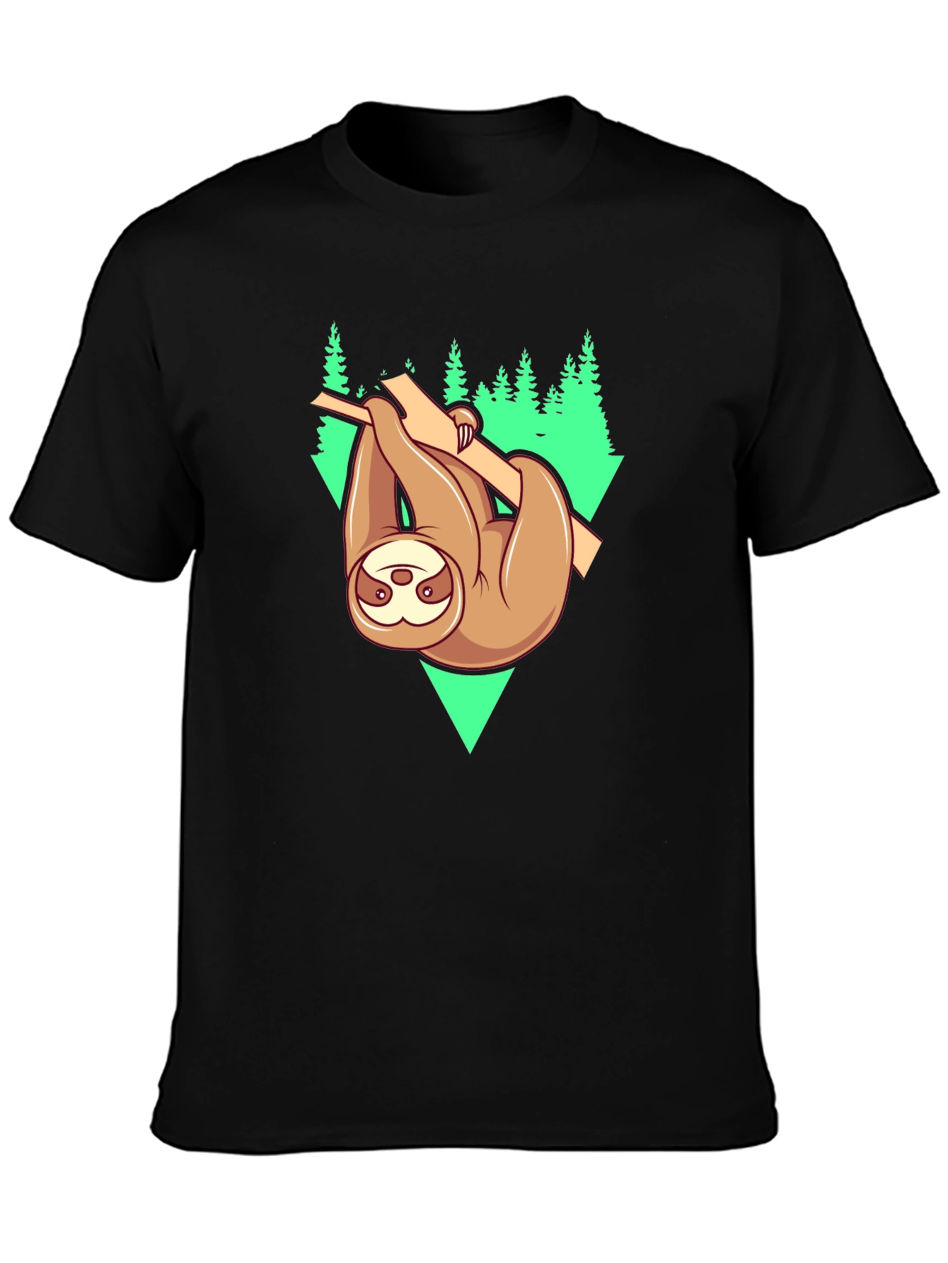 Sloth Hanging From Tree Graphic Tee