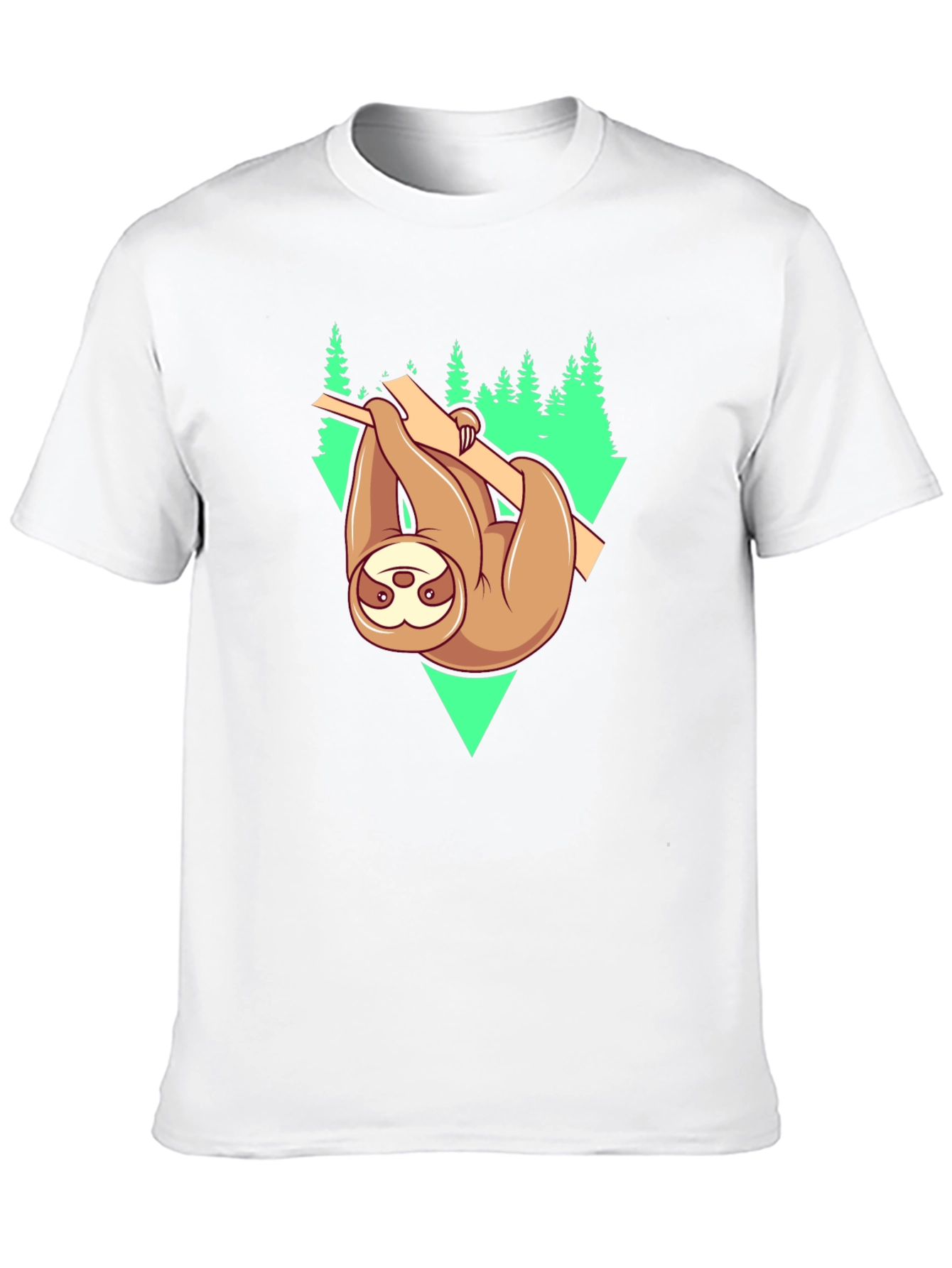 Sloth Hanging From Tree Graphic Tee
