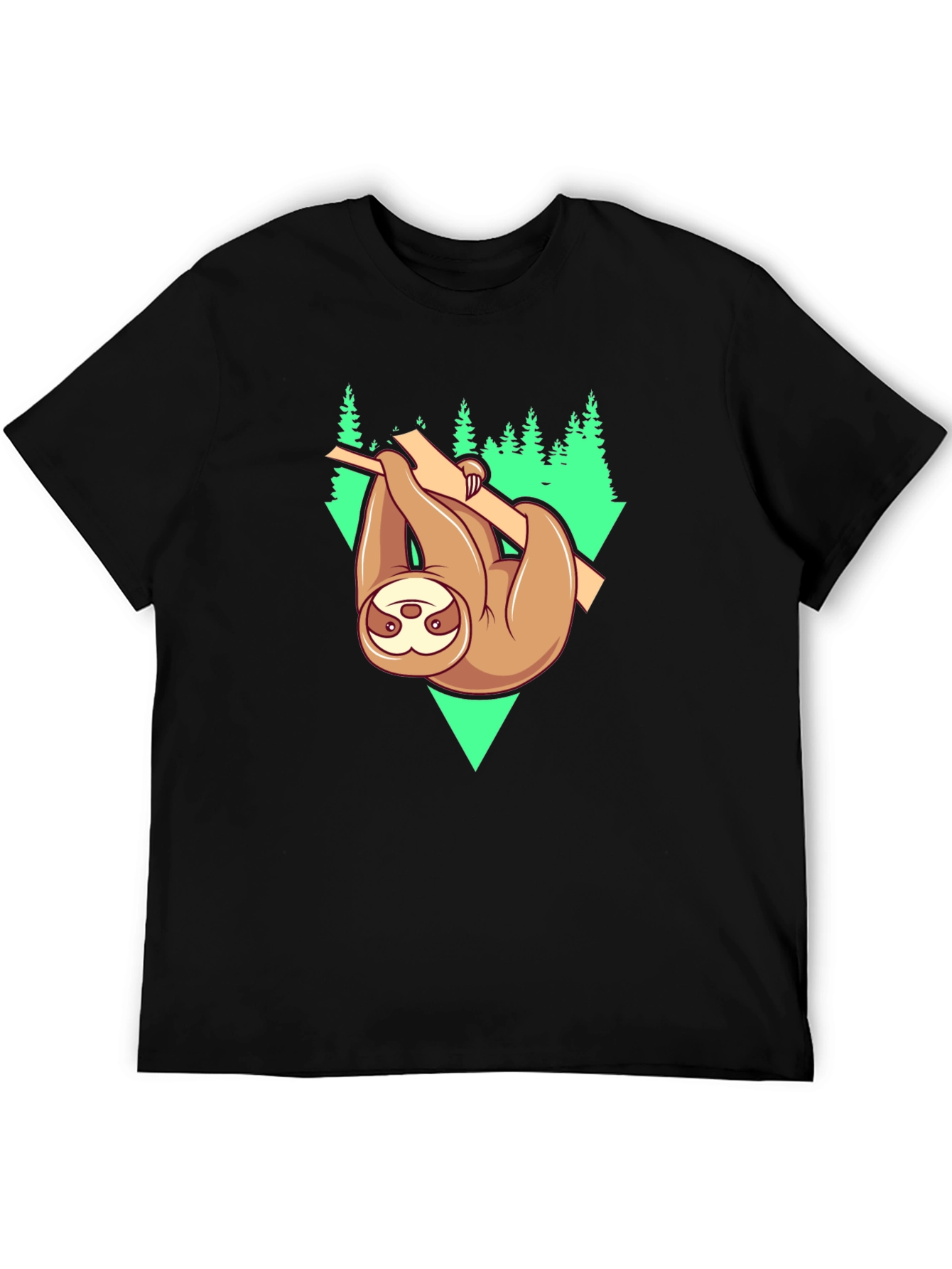 Sloth Hanging From Tree Graphic Tee