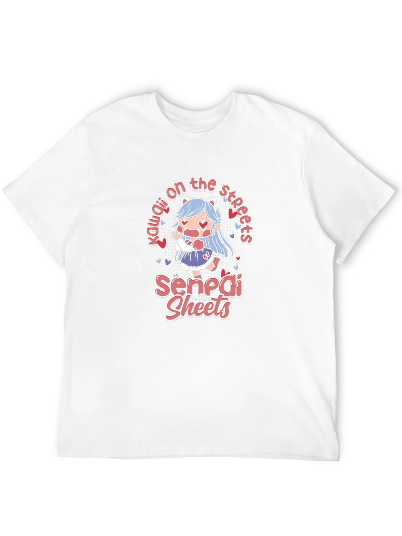 Kawaii Anime T-Shirt - Senpai in the Sheets