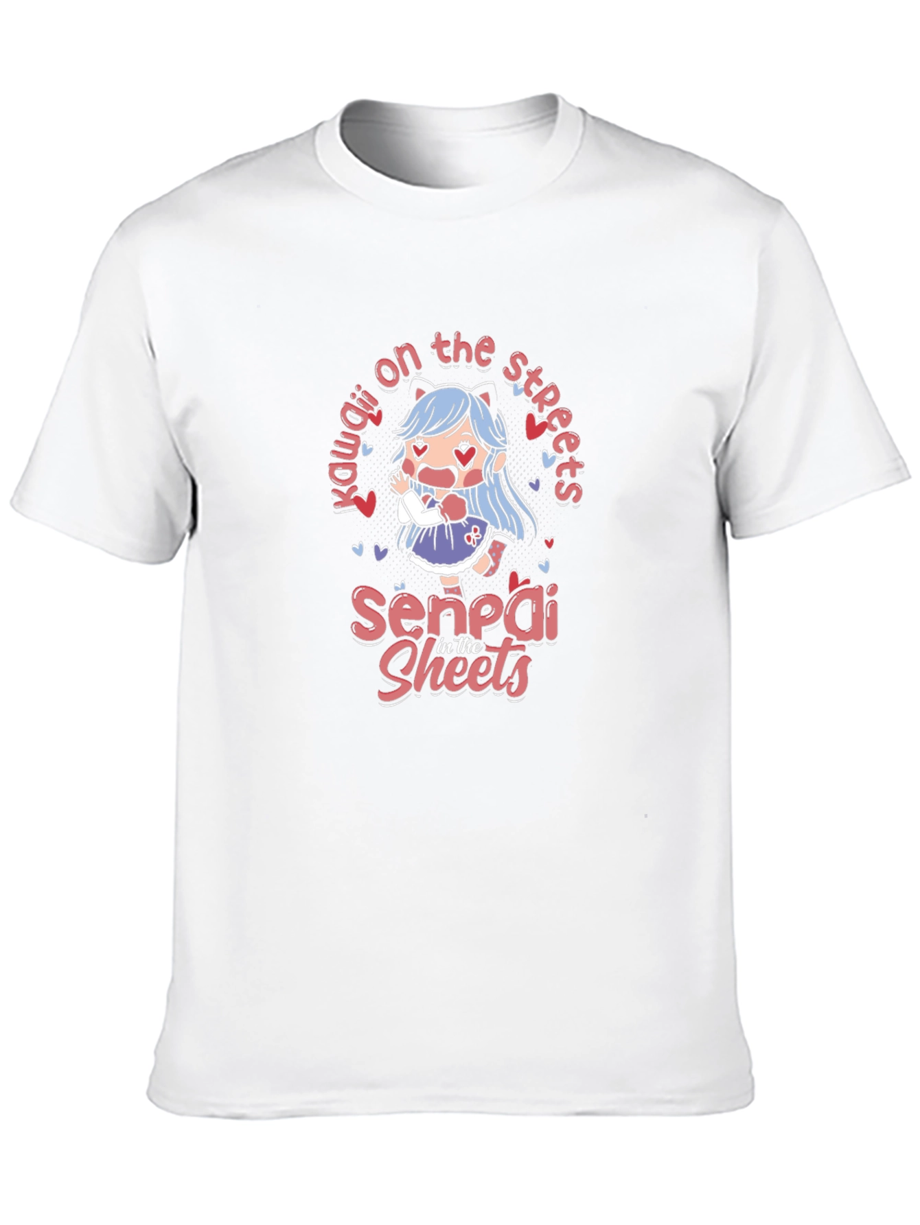 Kawaii Anime T-Shirt - Senpai in the Sheets
