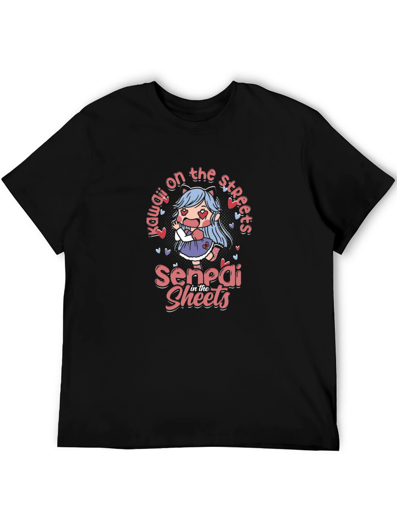 Kawaii Anime T-Shirt - Senpai in the Sheets