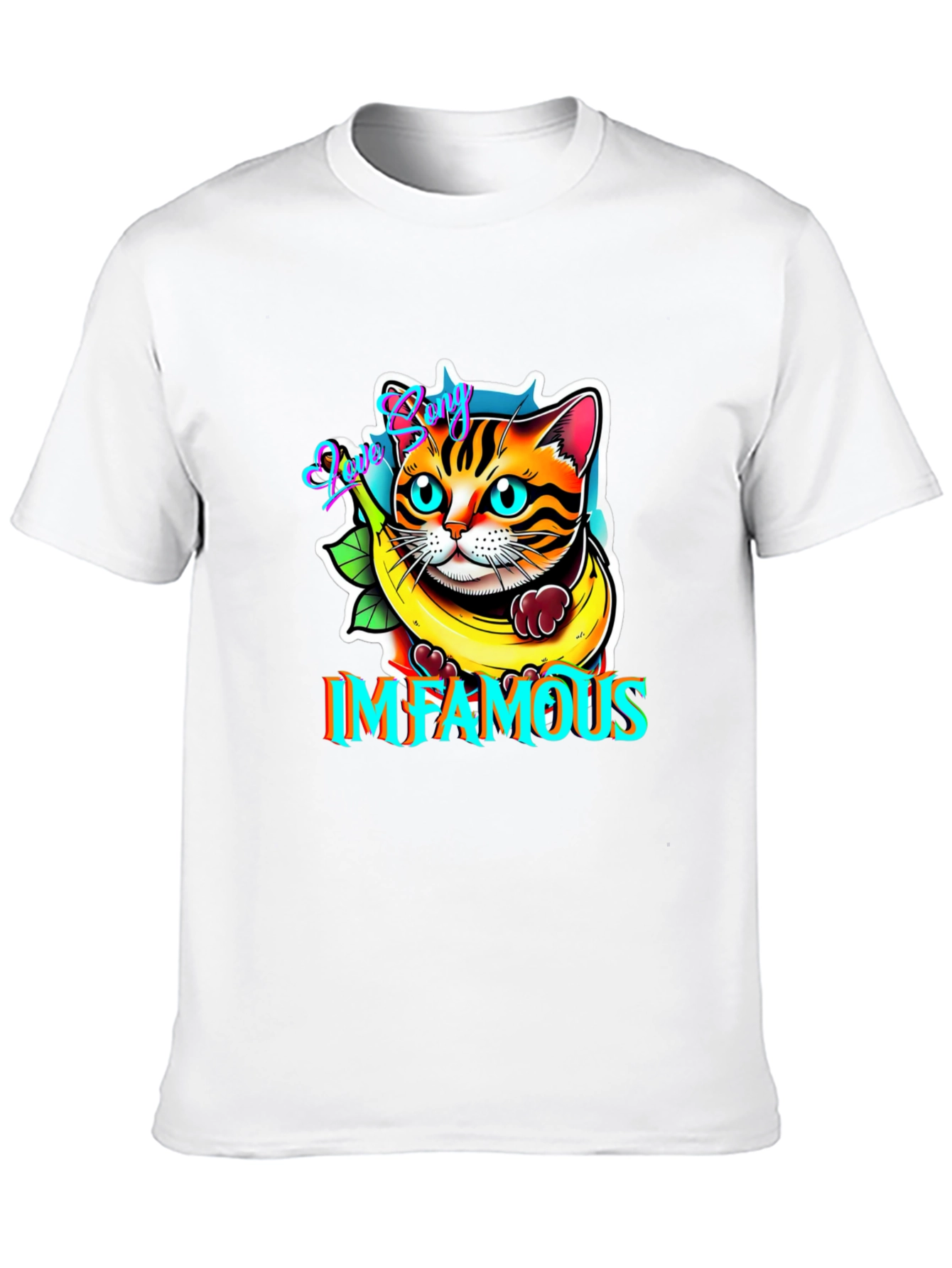 Infamous Cat Banana Graphic Tee