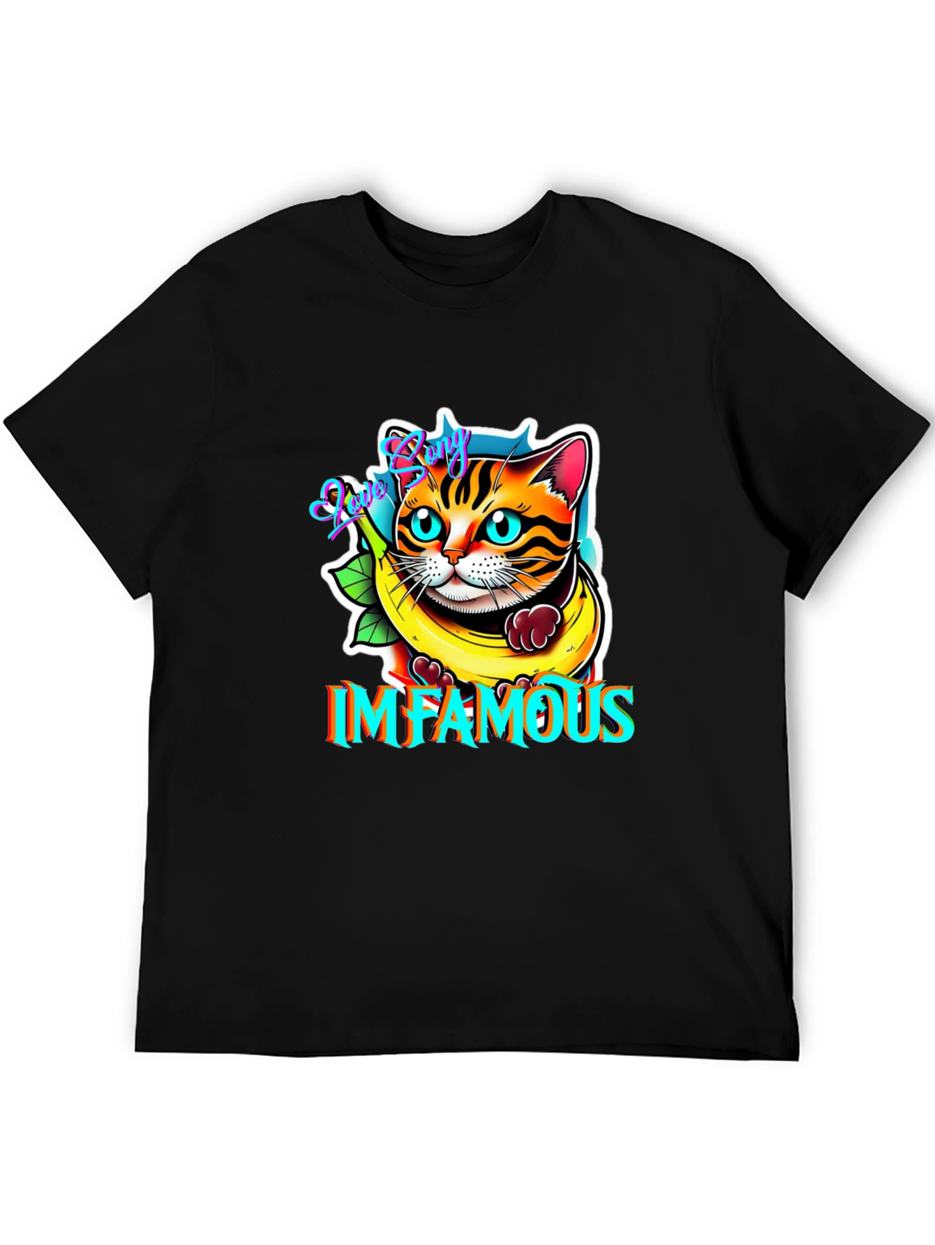 Infamous Cat Banana Graphic Tee