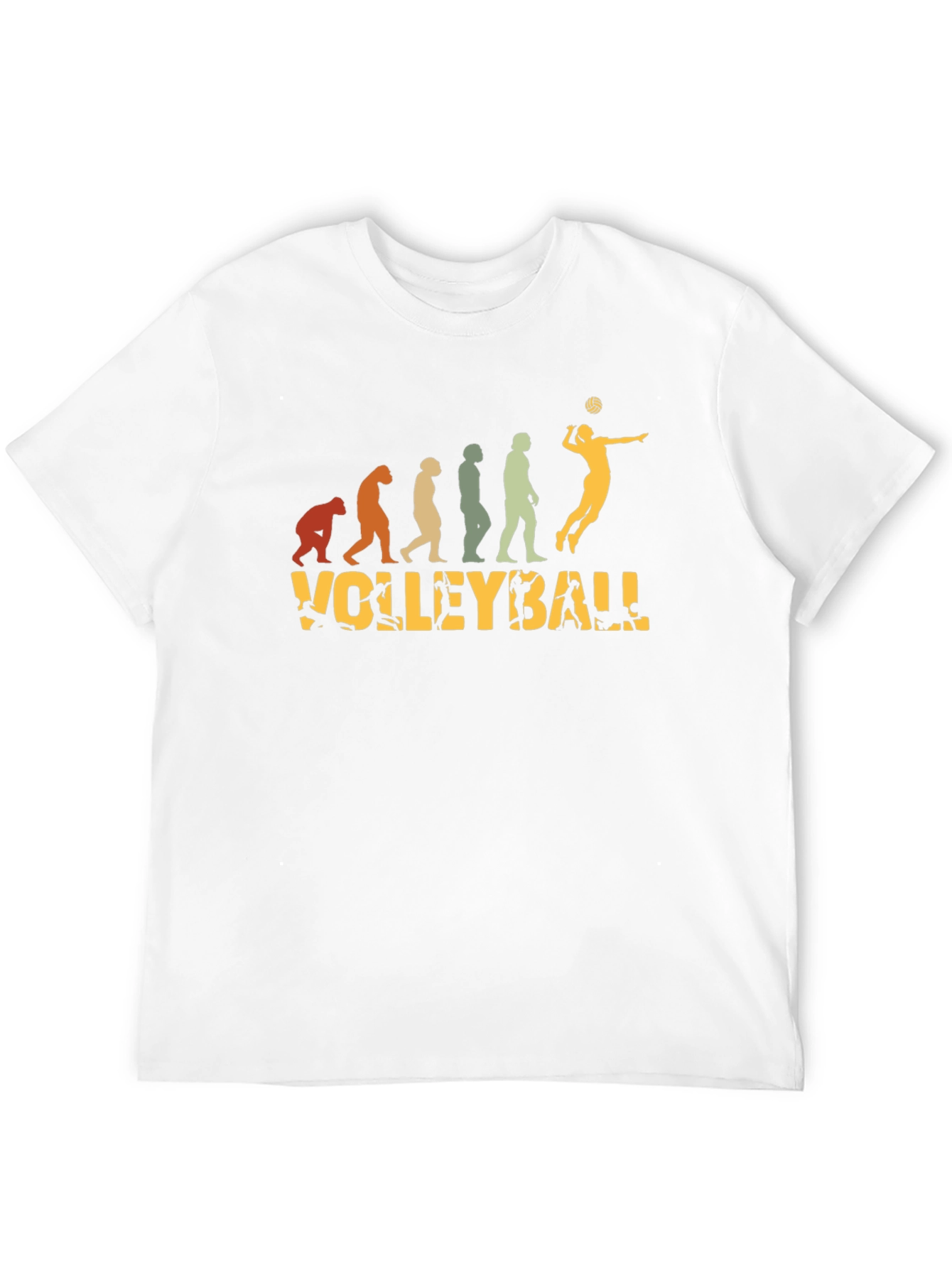 Volleyball Evolution Black T-Shirt