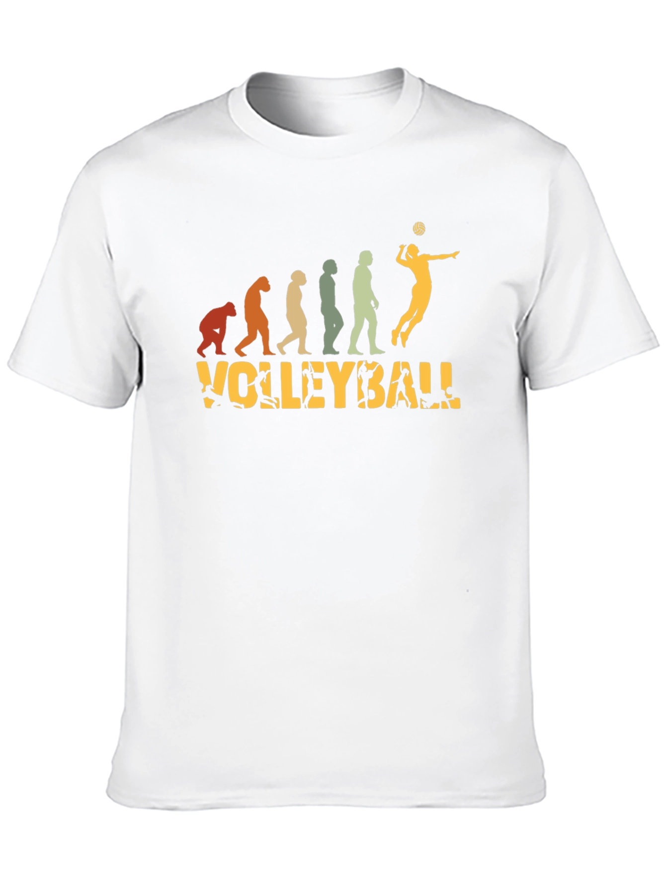 Volleyball Evolution Black T-Shirt