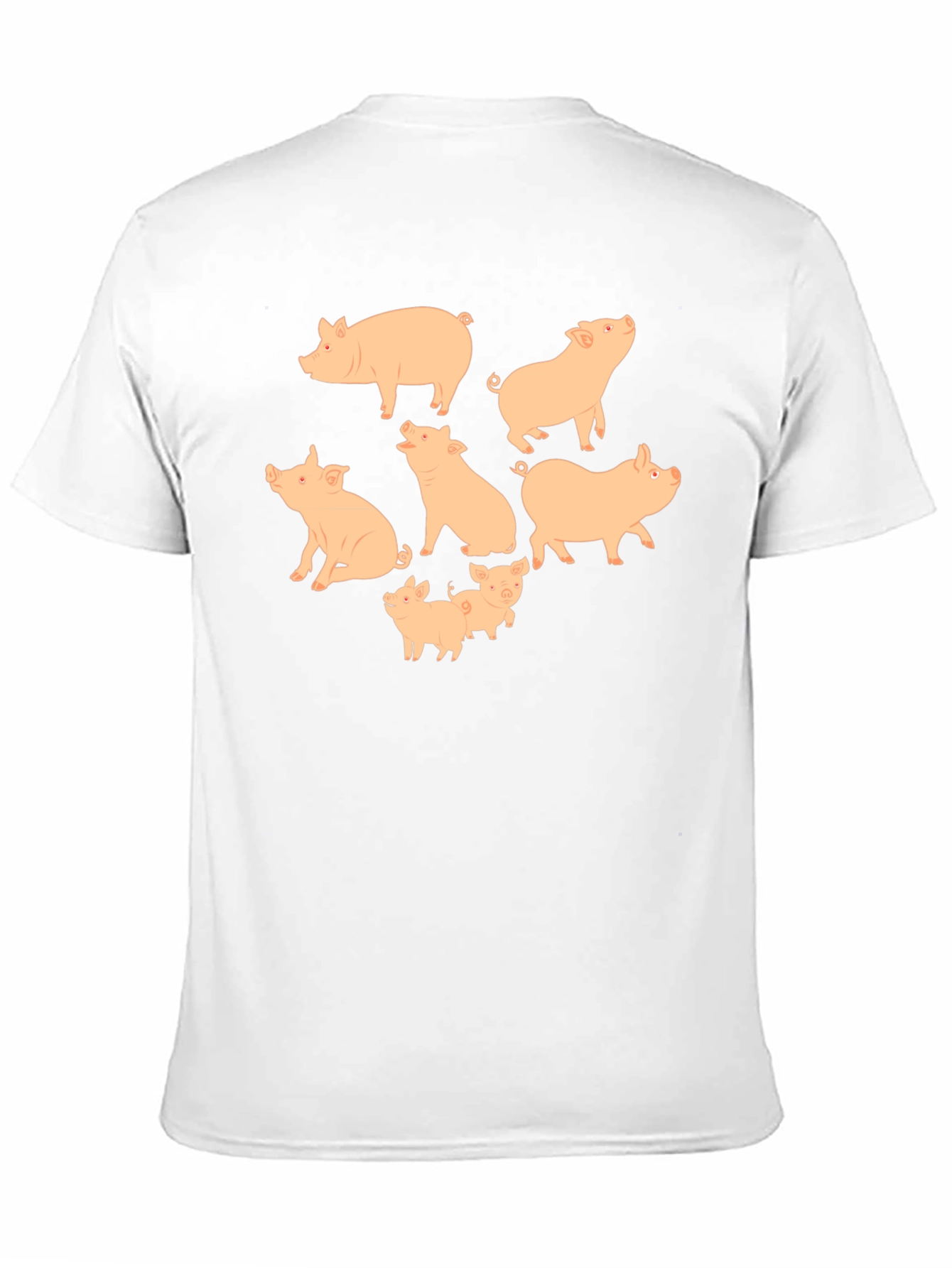 Pig Print Crew Neck T-Shirt