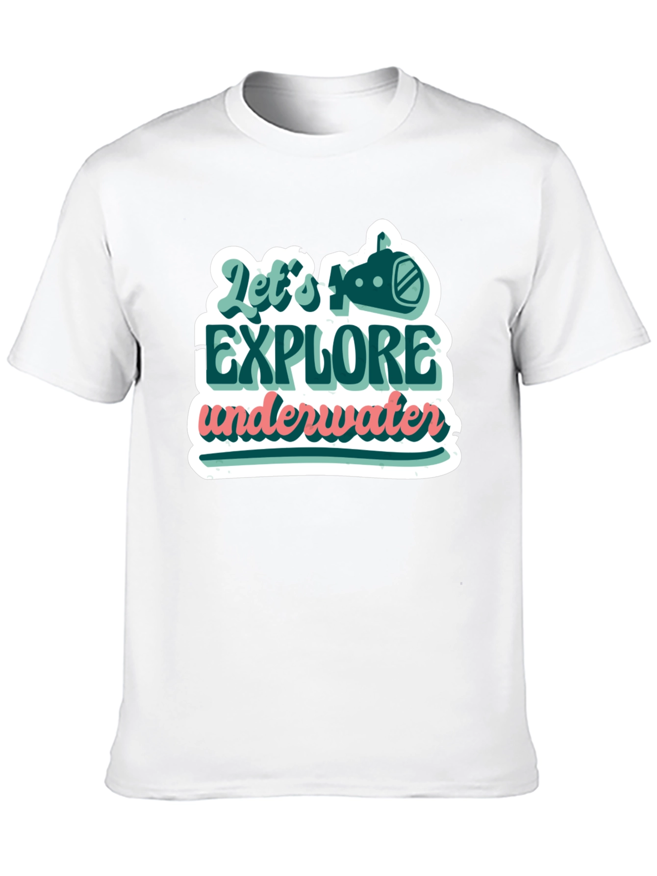Explore Underwater Graphic Tee - Trendy Design