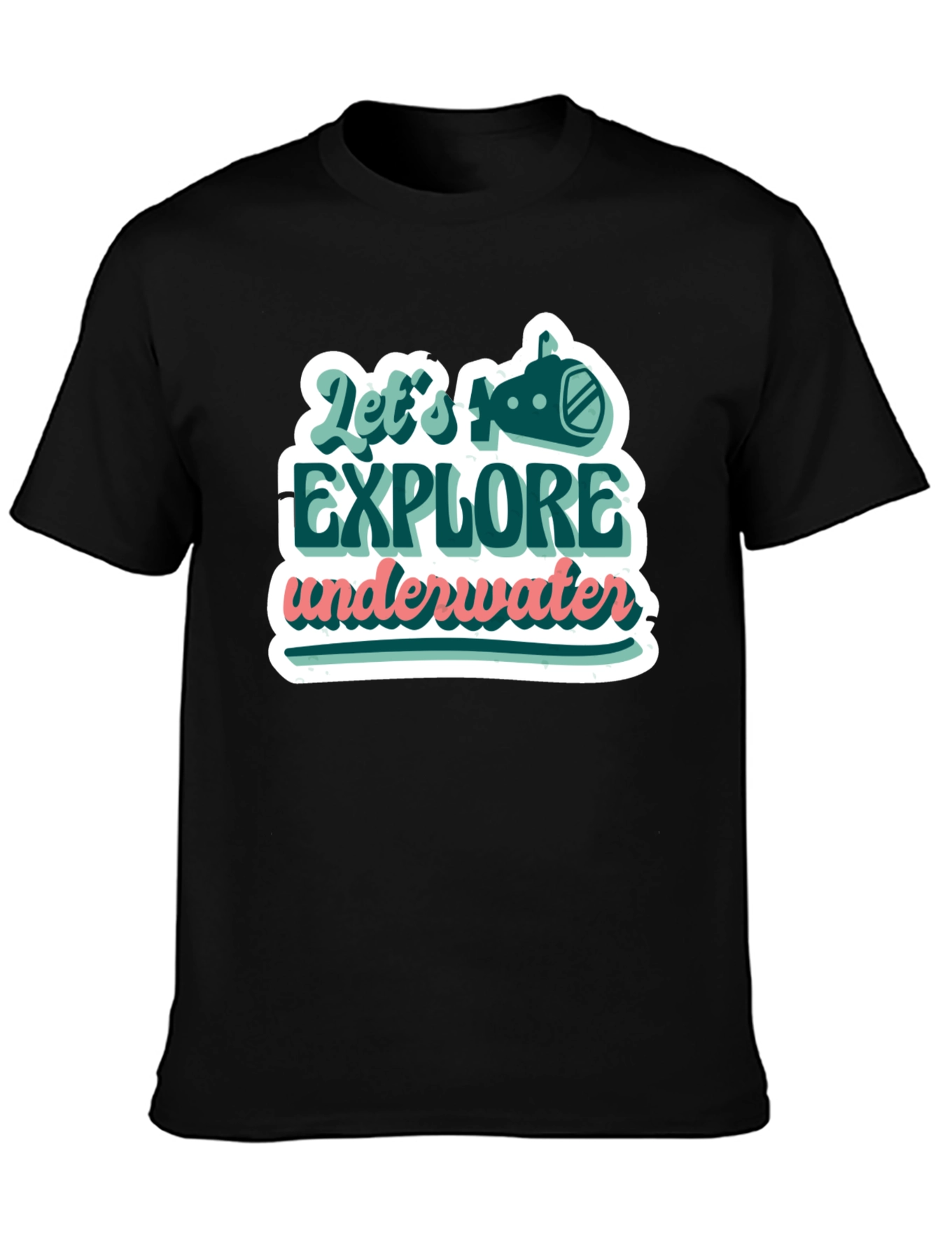 Explore Underwater Graphic Tee - Trendy Design