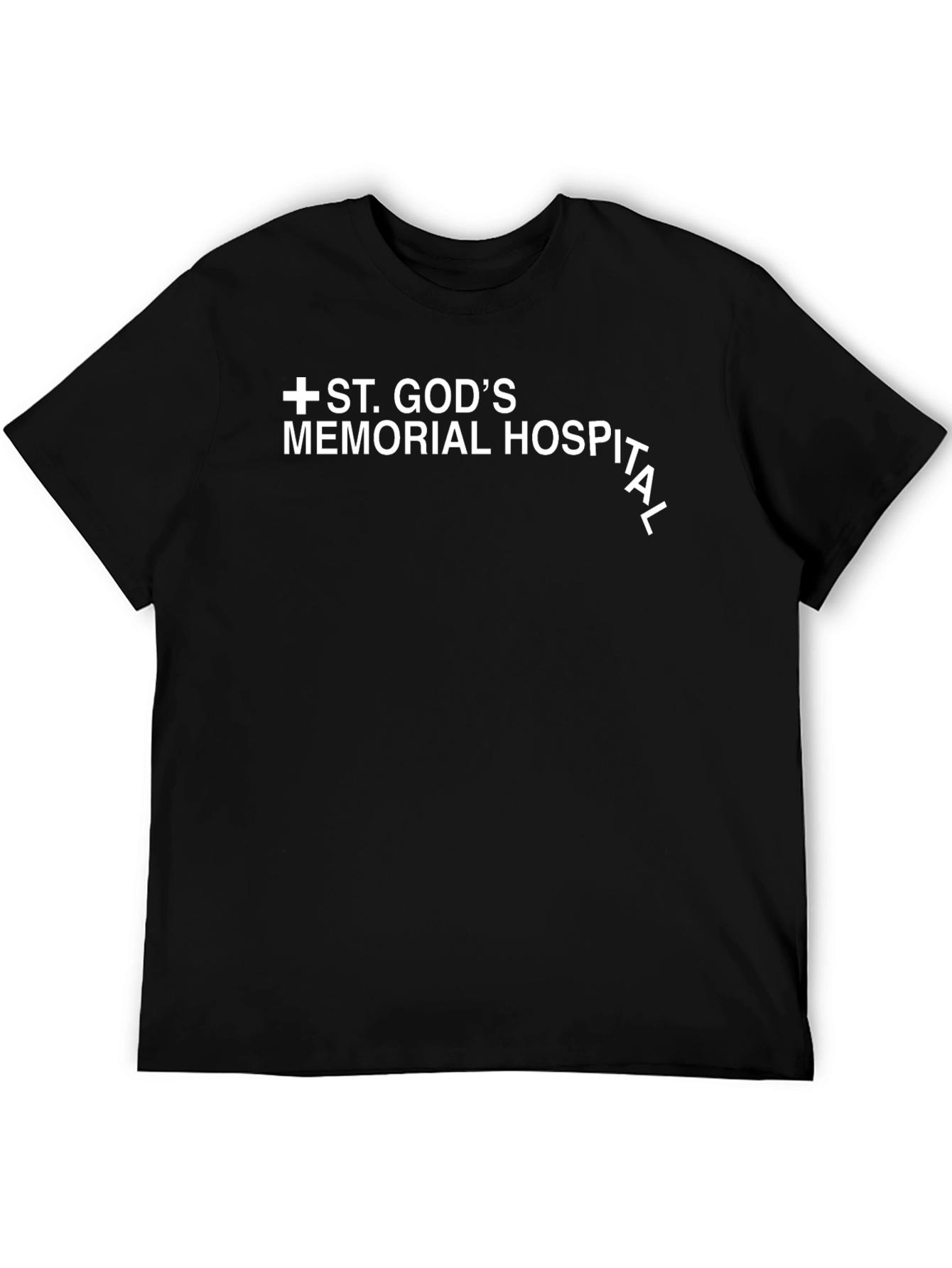 St. Gods Memorial Hospital Black T-Shirt